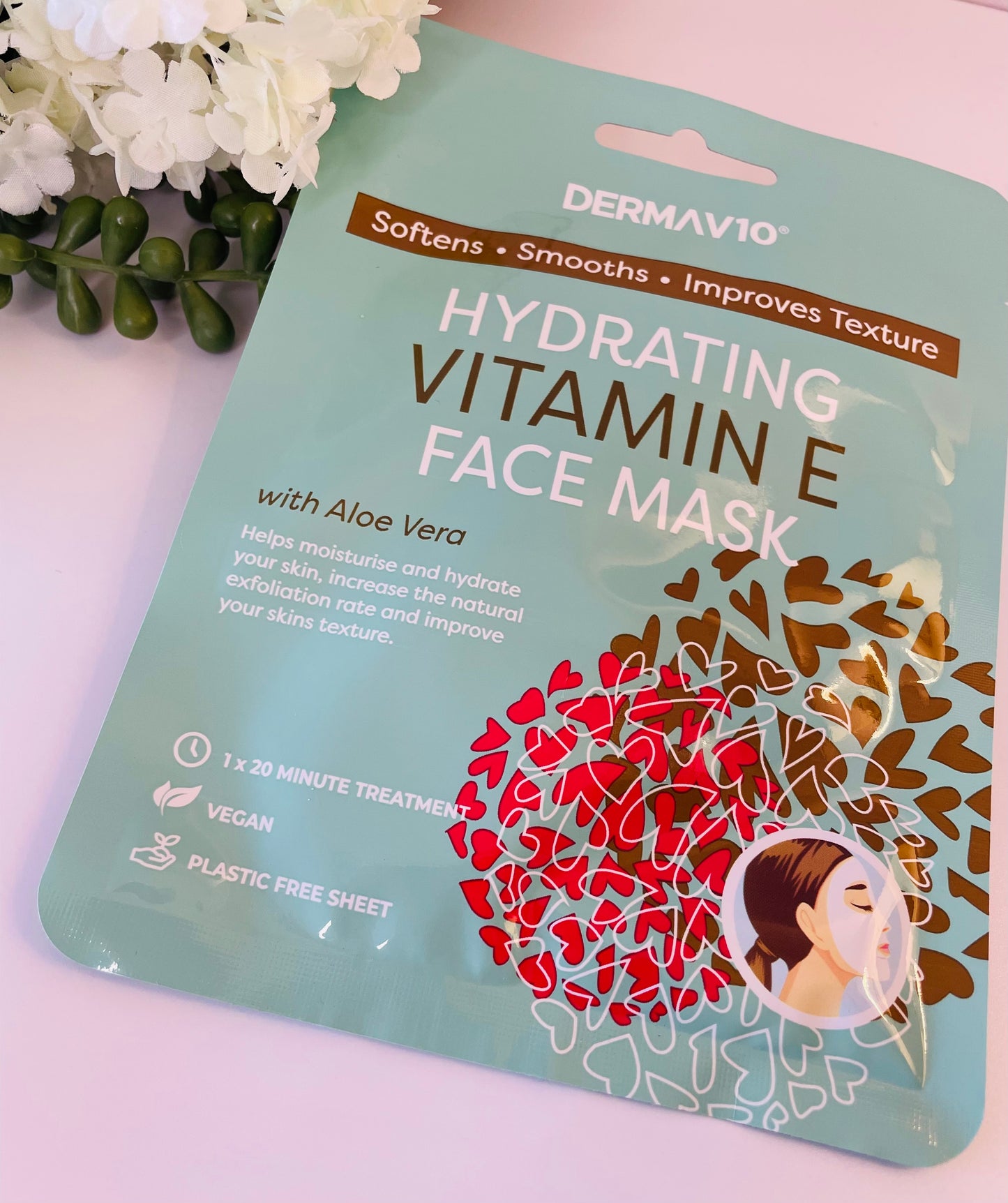 DermaV10 Vitamin E Face Mask