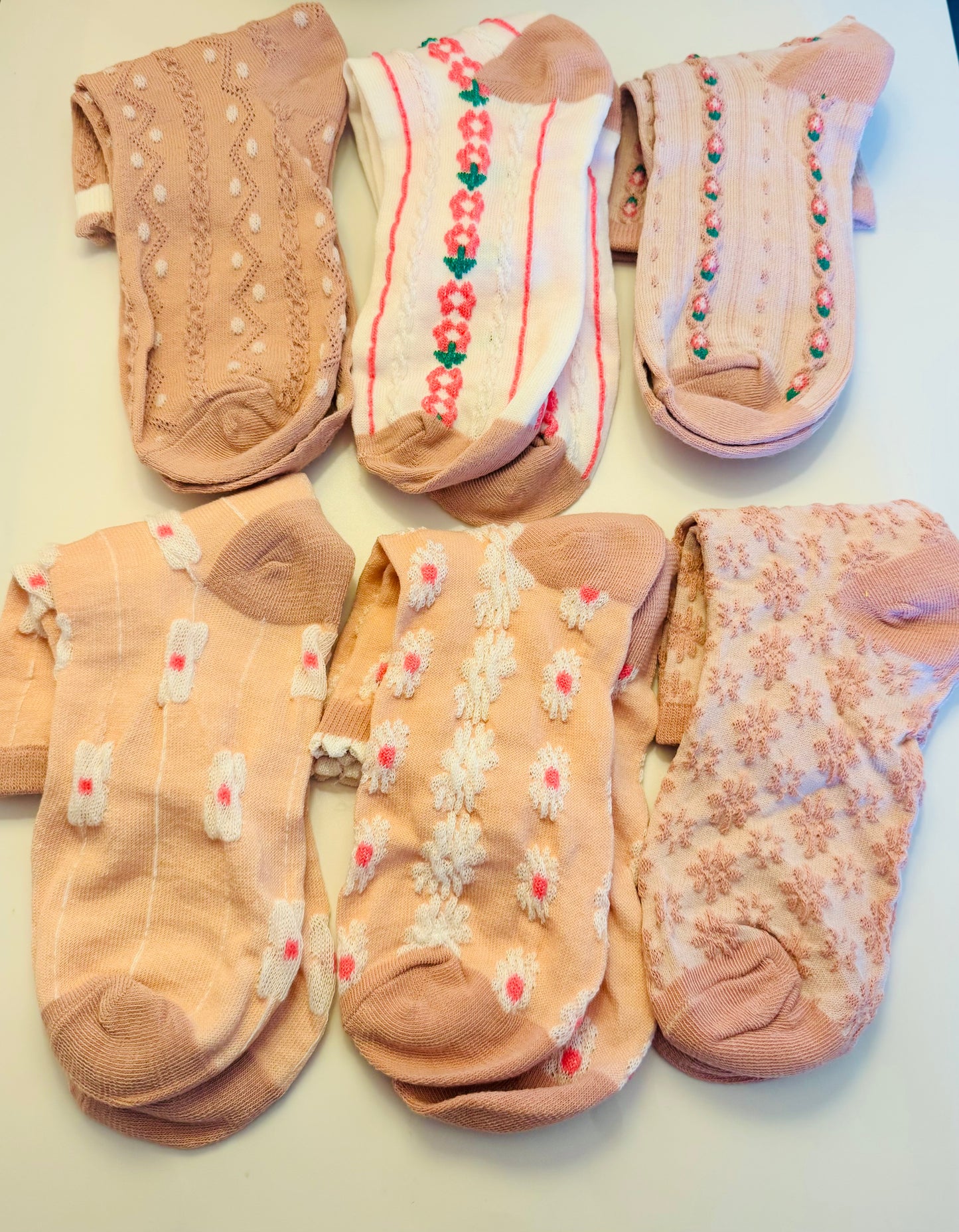 Pink Themed Socks - 1 Picked at Random