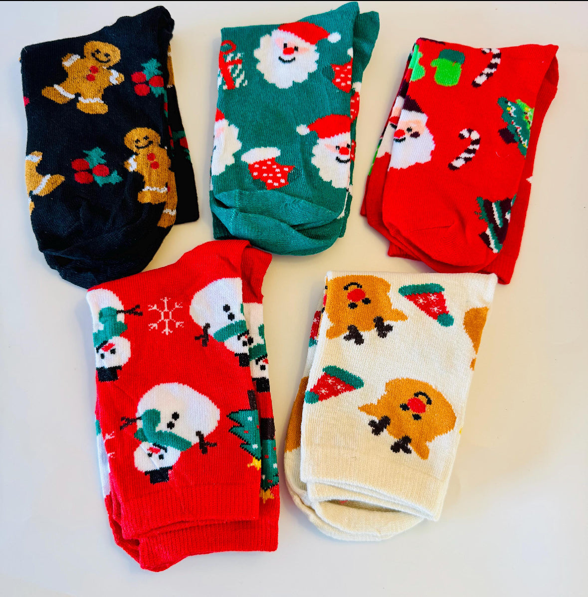 Ladies Christmas Socks - picked at random