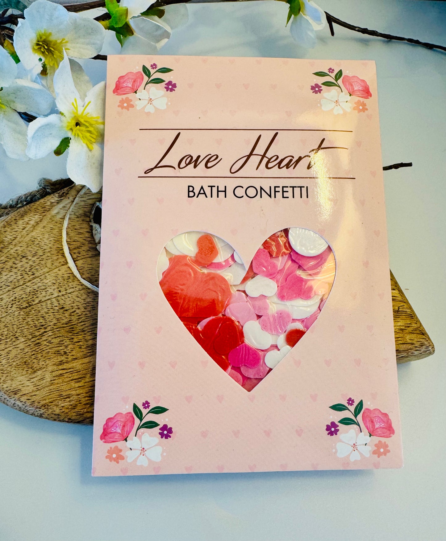 Strawberry Scented Bath Confetti