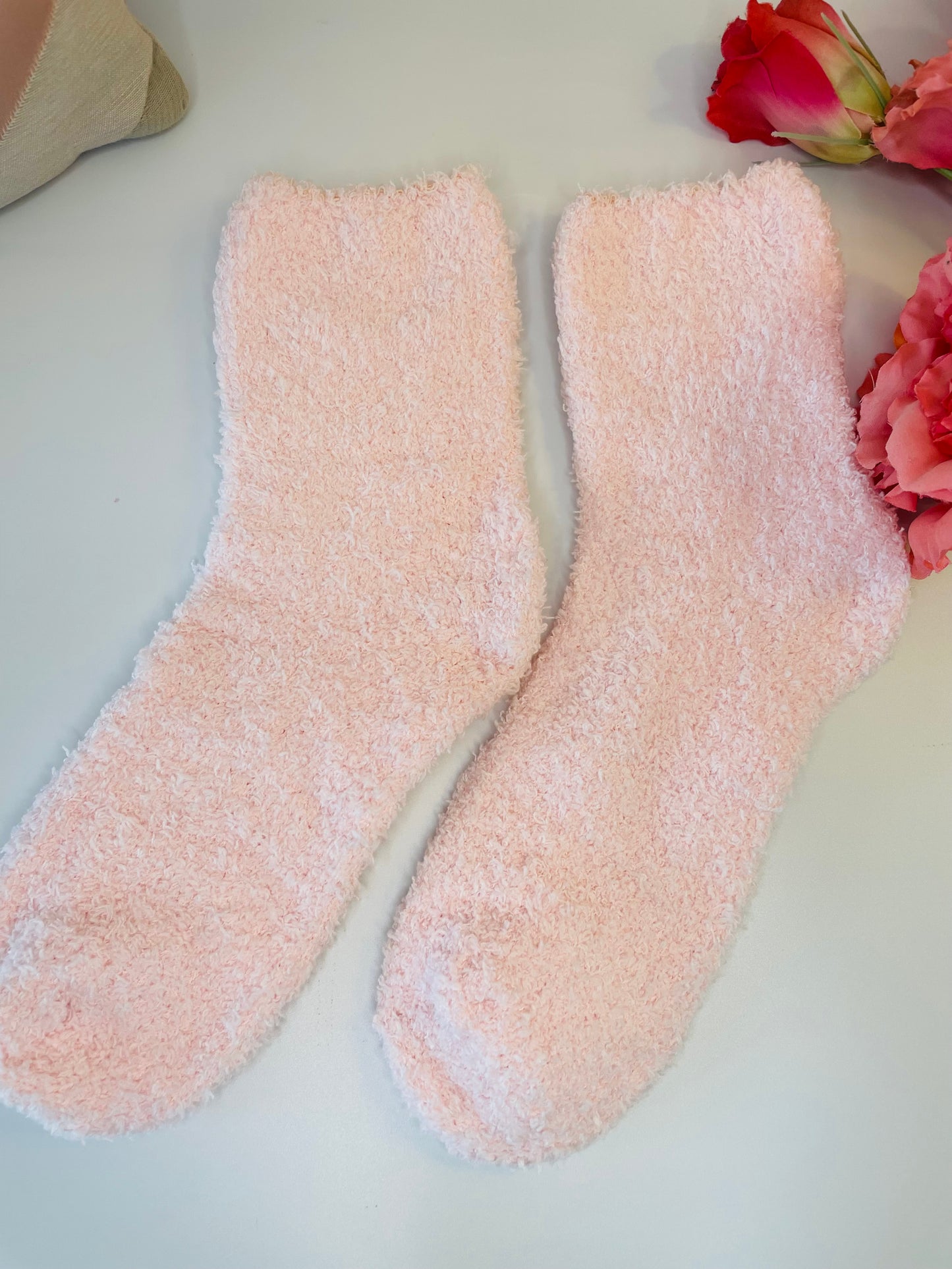 Pink Fluffy Socks