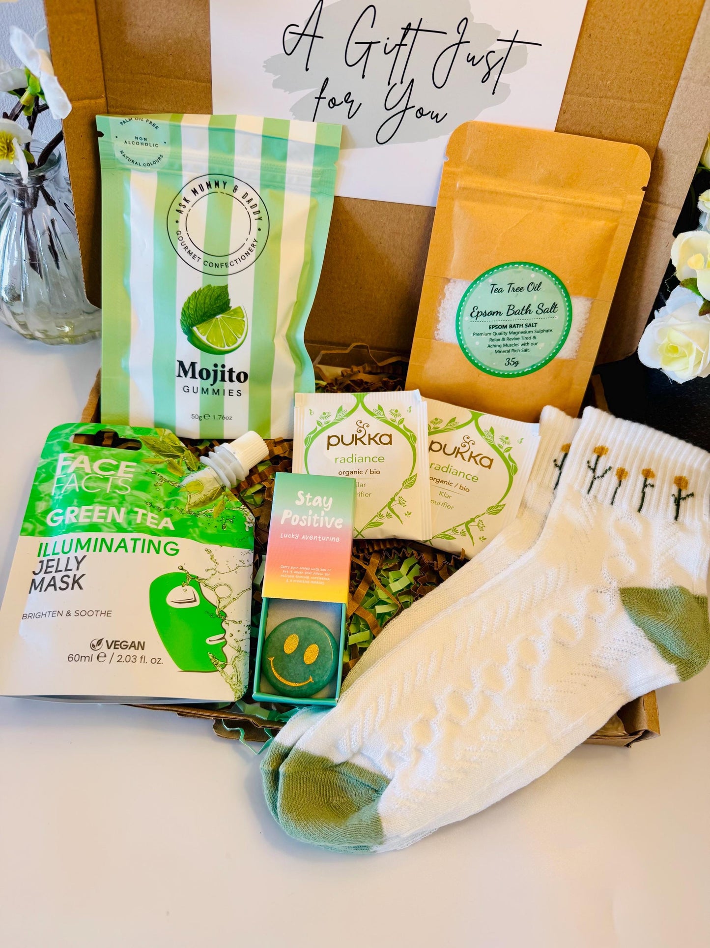 Pick me Up Gift Box - Hug in a Box - Thinking of You - Letterbox Gift for Her - Care Package Gift - Sending Hugs - Get Well Soon - Recovery
