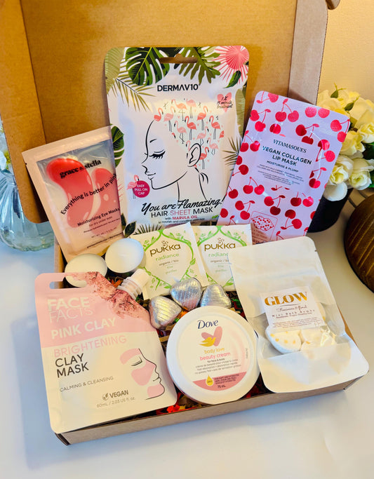 Pamper Hamper - Gift for Her - Spa Self-Care Gift Box - Birthday - Friend Gift Box - Care Package Gift - Personalised - Spa in a Box - Relax