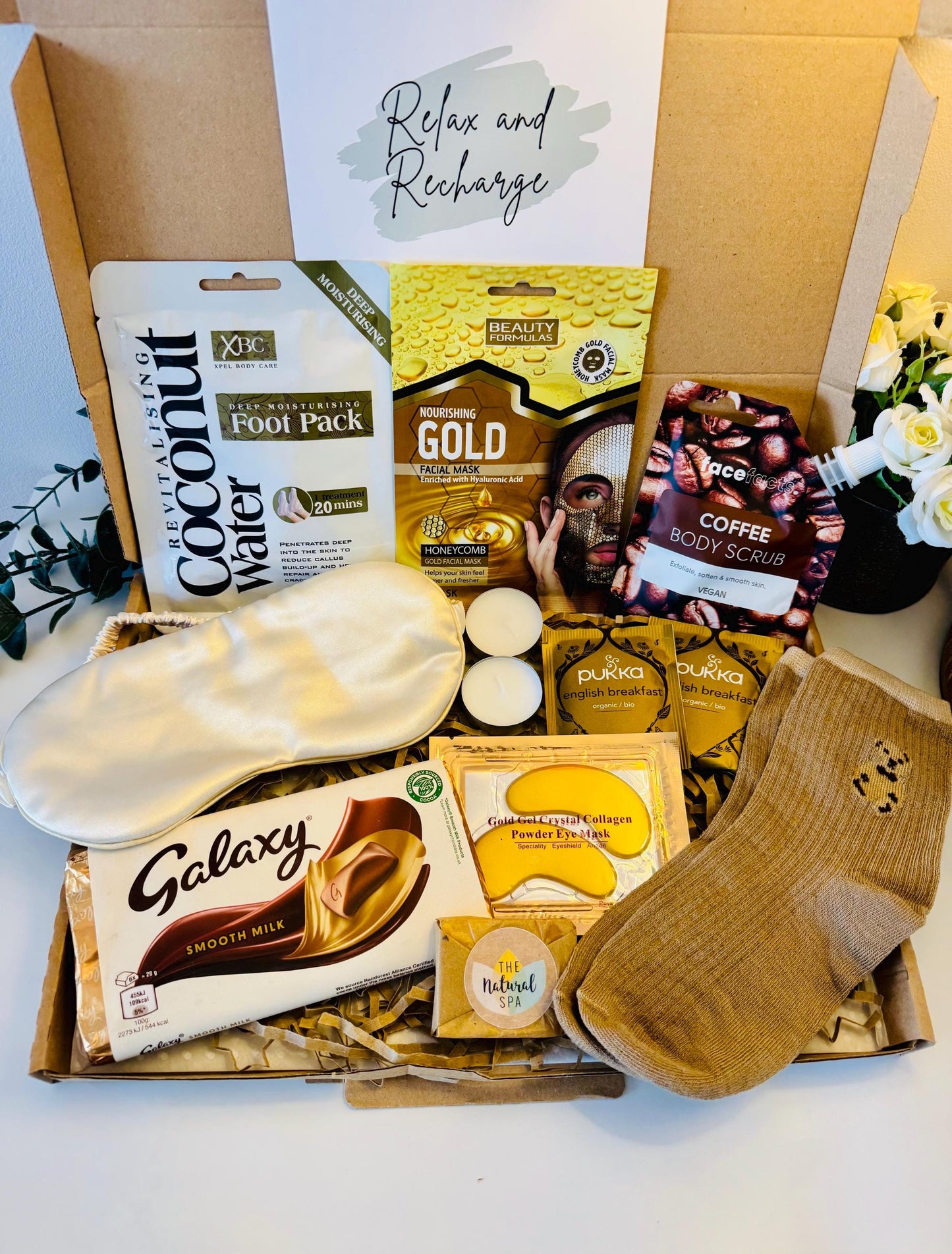 Gold Pamper Gift Box for Her