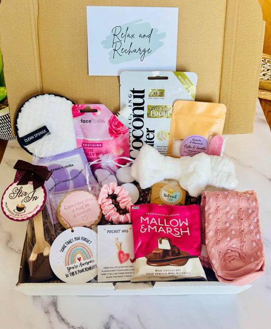 PAMPER HAMPER - Letterbox Gift For Her - Spa Self-Care Giftbox - Birthday Giftbox - Friend Giftbox - Carepackage Gift - Personalised