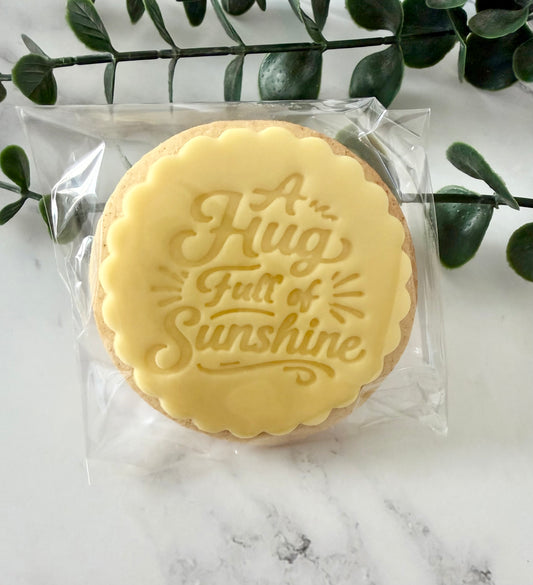 A Hug Full of Sunshine Iced Biscuit