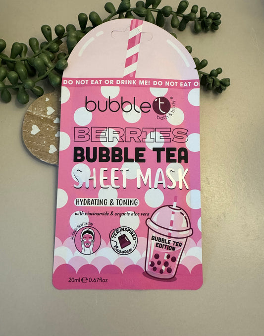 Bubble T Sheet Mask - Berries