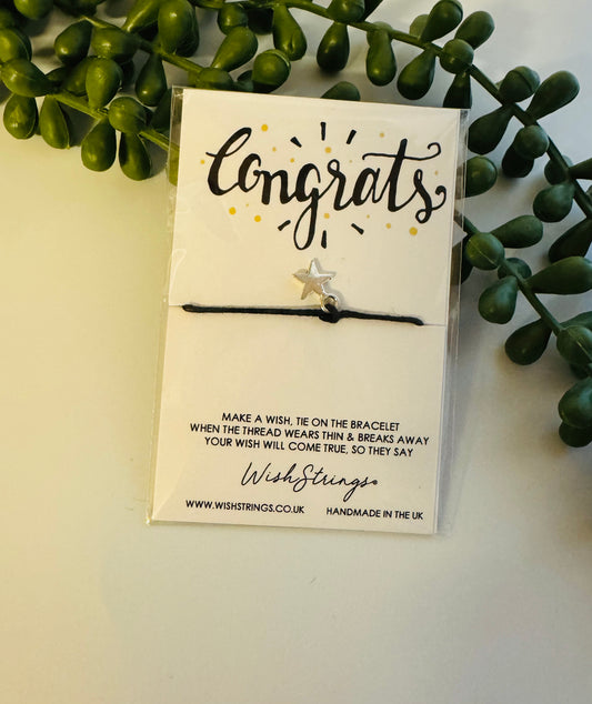 Congrats Wishstring Bracelet