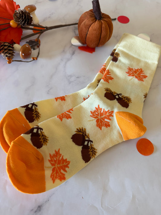 Ladies Autumn Themed Socks