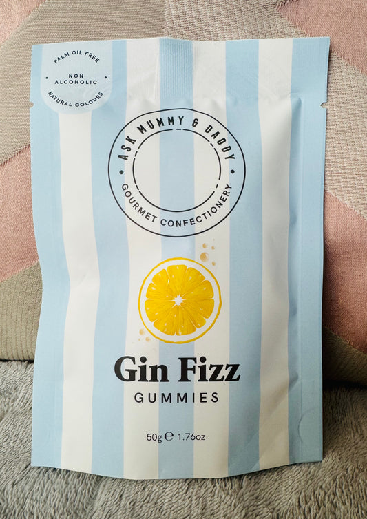 Flavoured Gin Fizz Gummies (does not contain alcohol)