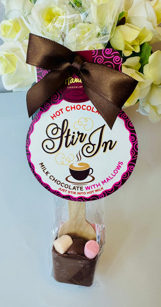 Milk Chocolate Stirrer with Marshmallows