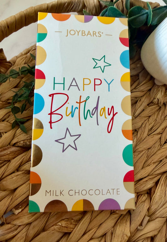 Happy Birthday Milk Chocolate Bar