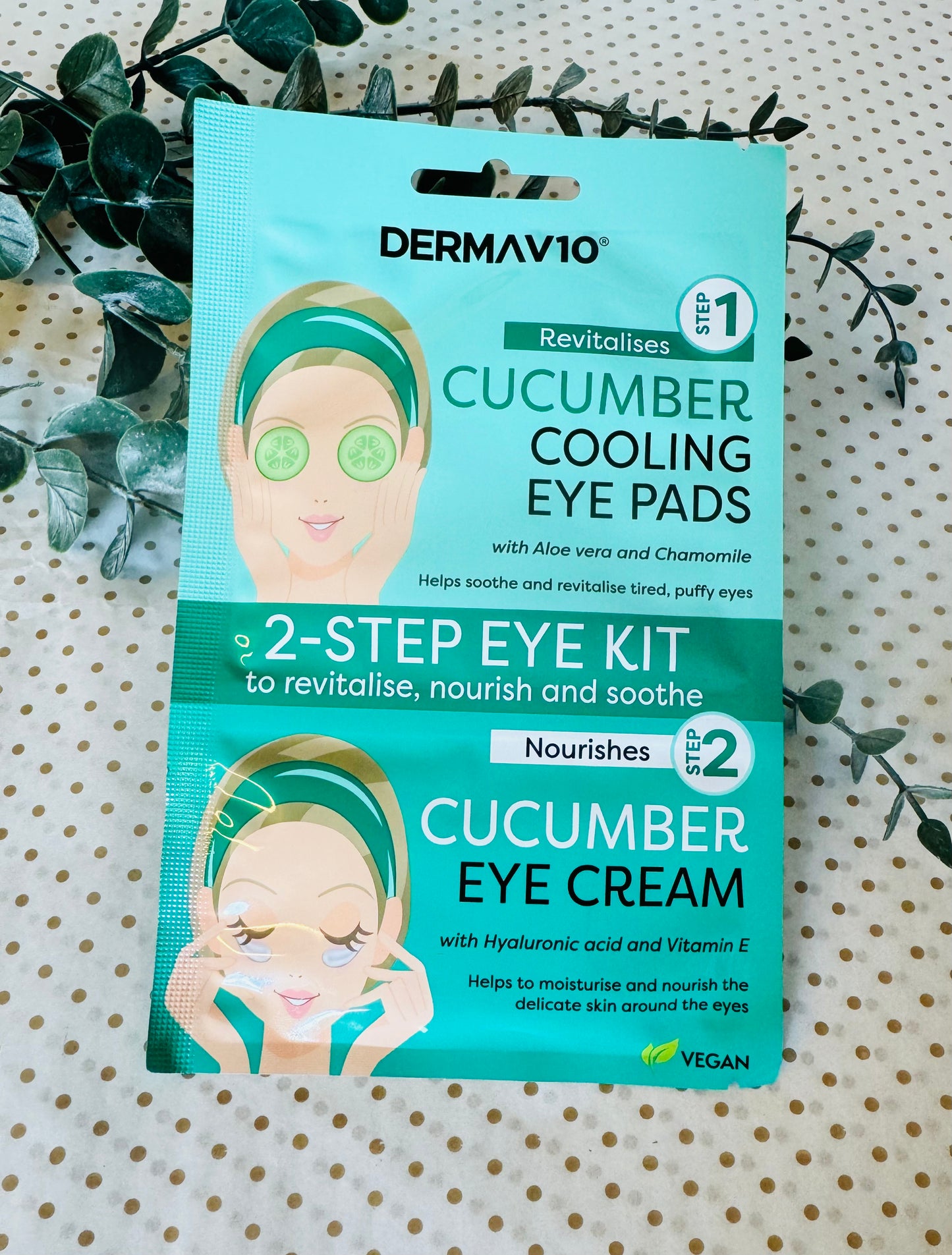 DermaV10 Cucumber 2 Step Eye Kit