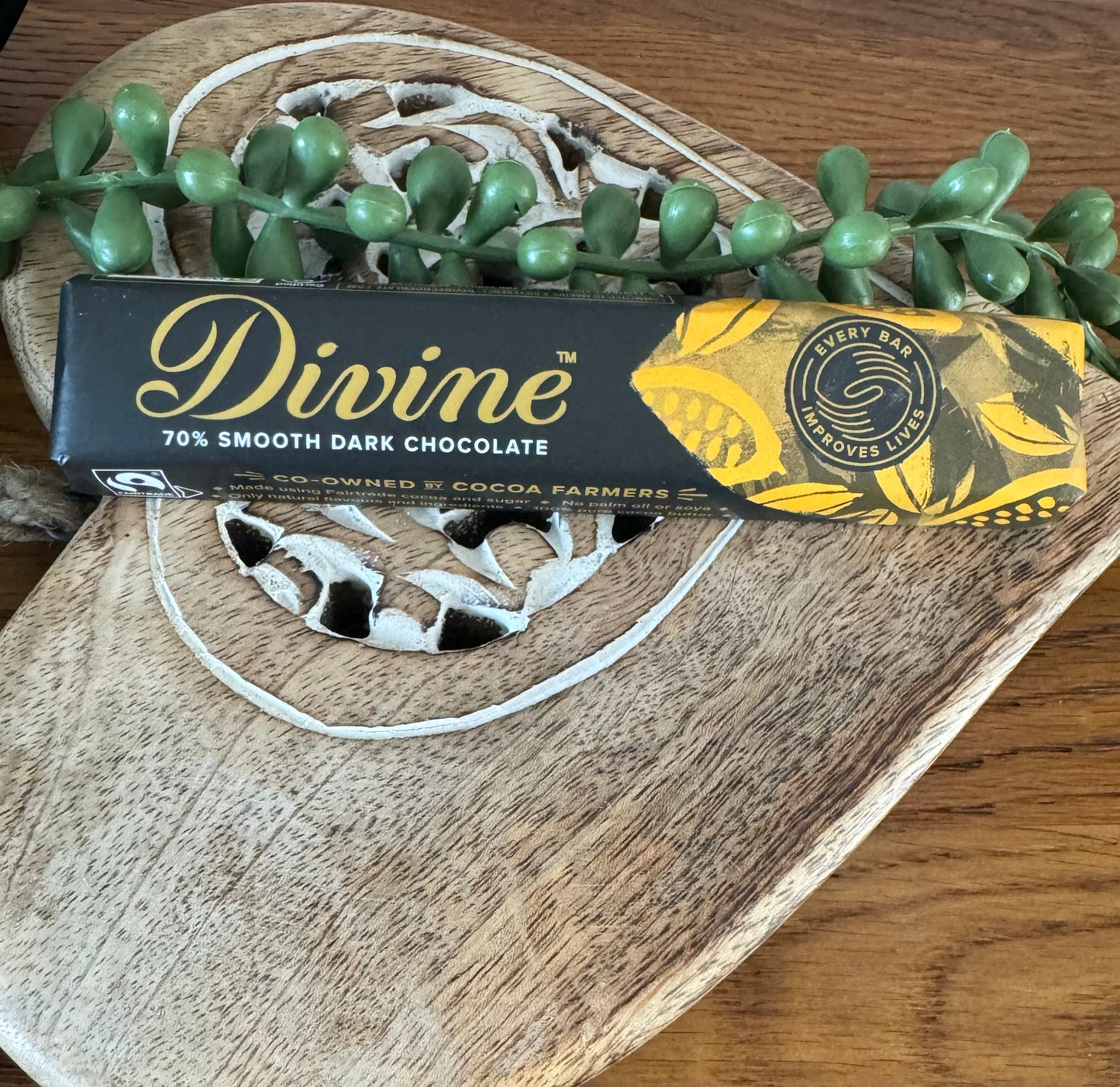 Divine Dark Chocolate Bar