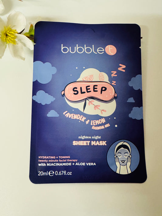Bubble T Lavender & Lemon Face Sheet Mask