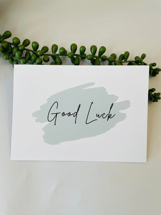 Good Luck Card