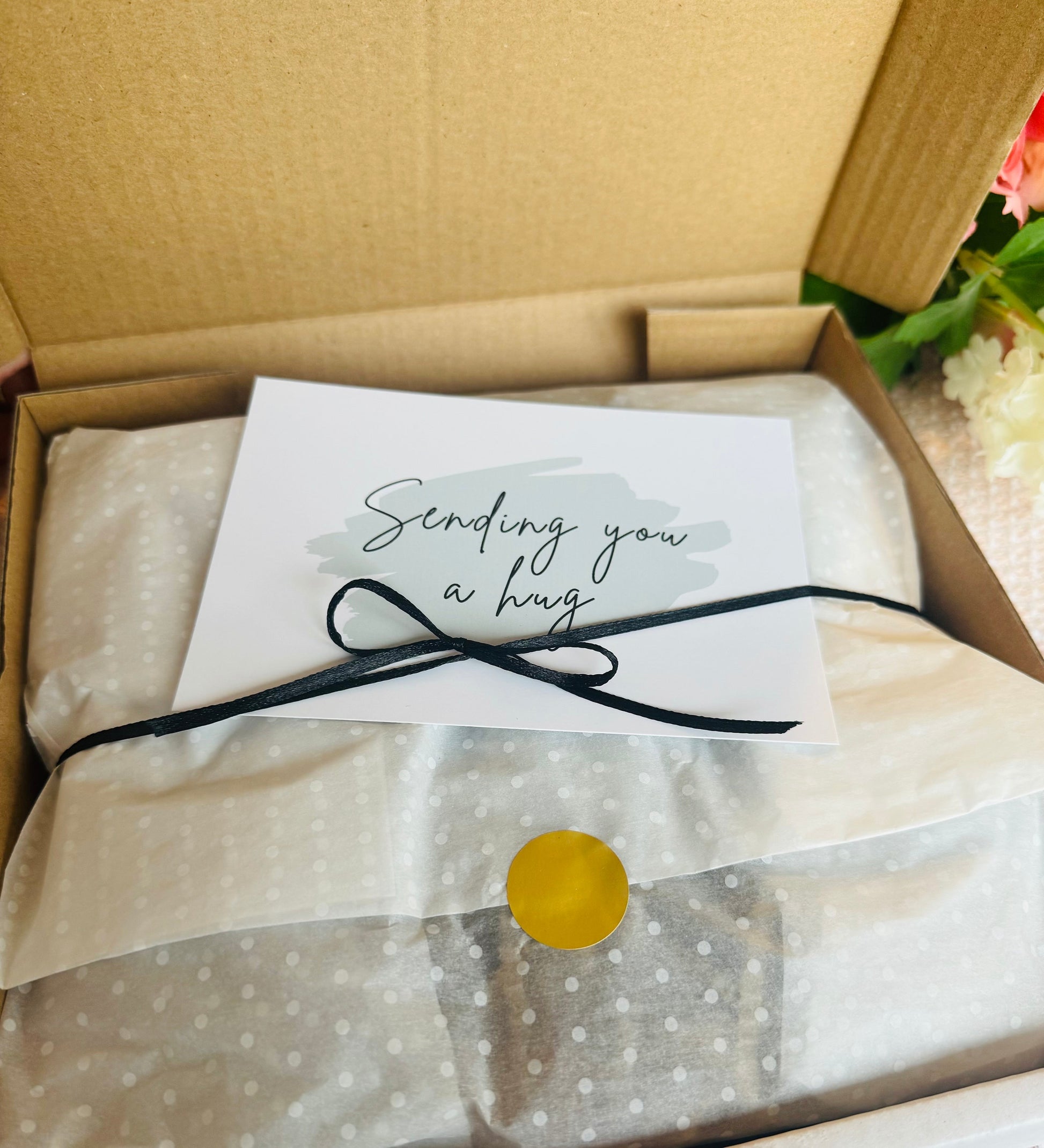 Mens Care Package - Hug in a Box - Mens Pamper Hamper - Birthday gift for Him - Self Care Package - Well Soon Gift - Thinking of You