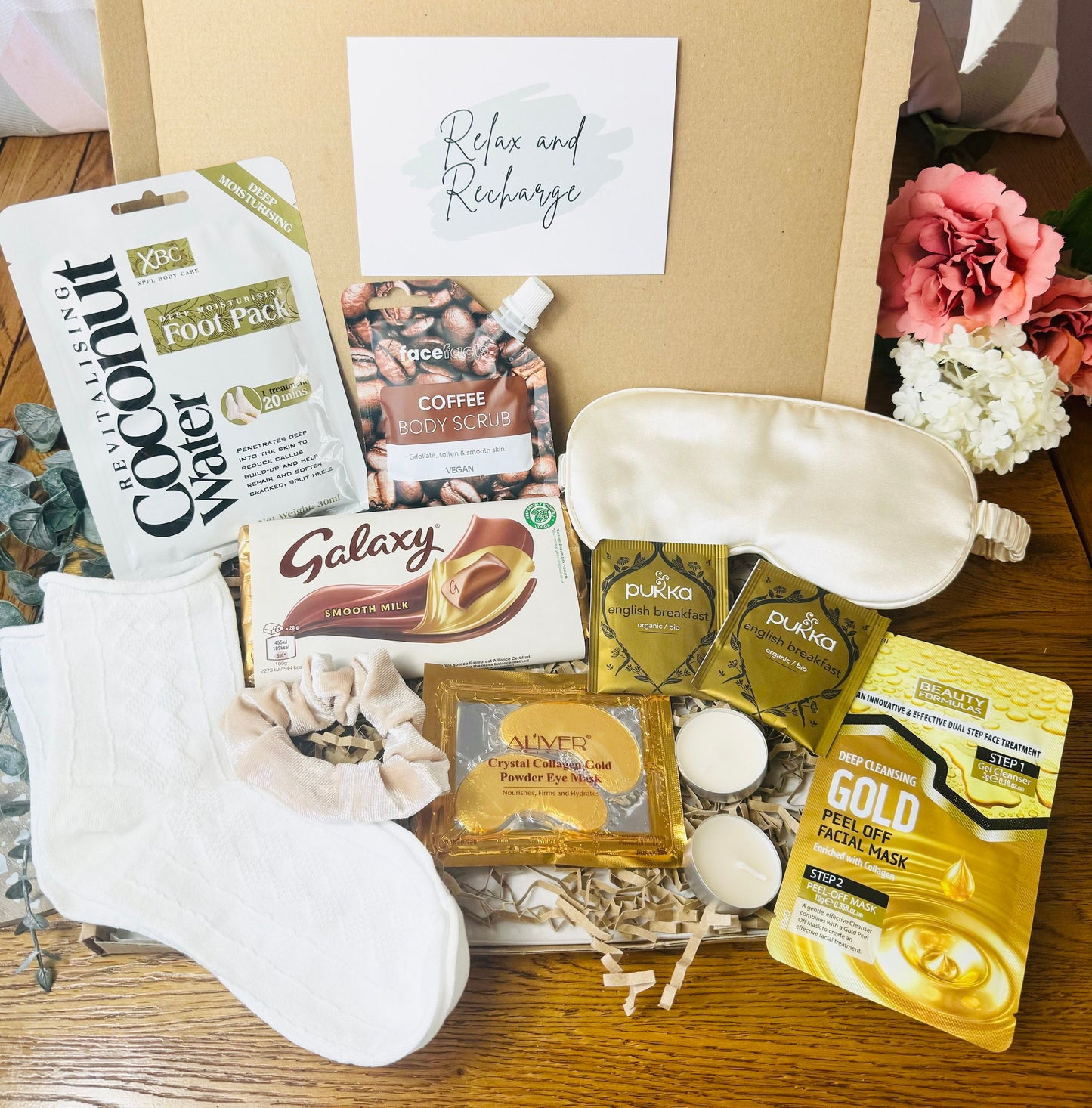 Gold Pamper Gift Box for her