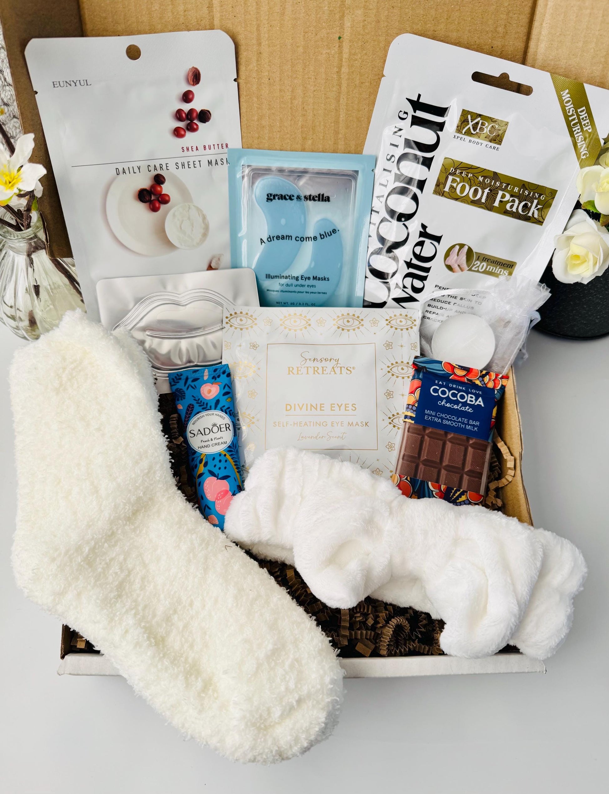 Winter Care Package - Hug in a Box - Self Care Gift Box - Pamper Hamper - Spa Gift - Gift for her - Cosy Gift Hamper - Get Well Soon