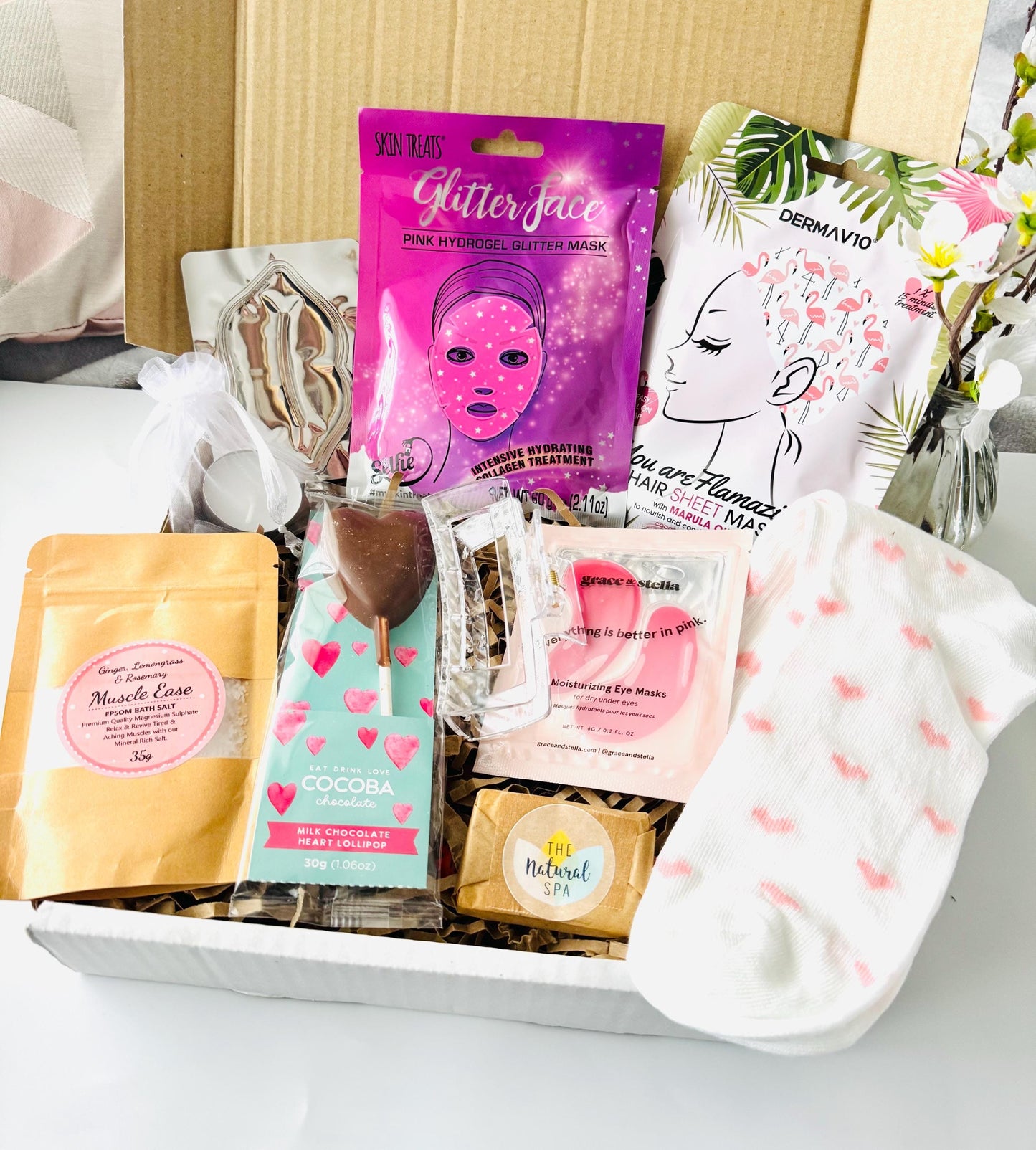 Self Care Hamper - Pamper Gift Box For Her - Care Package - Hug in a Box - Pamper Hamper - Birthday Hamper - Spa Gift - Pamper Gift Set