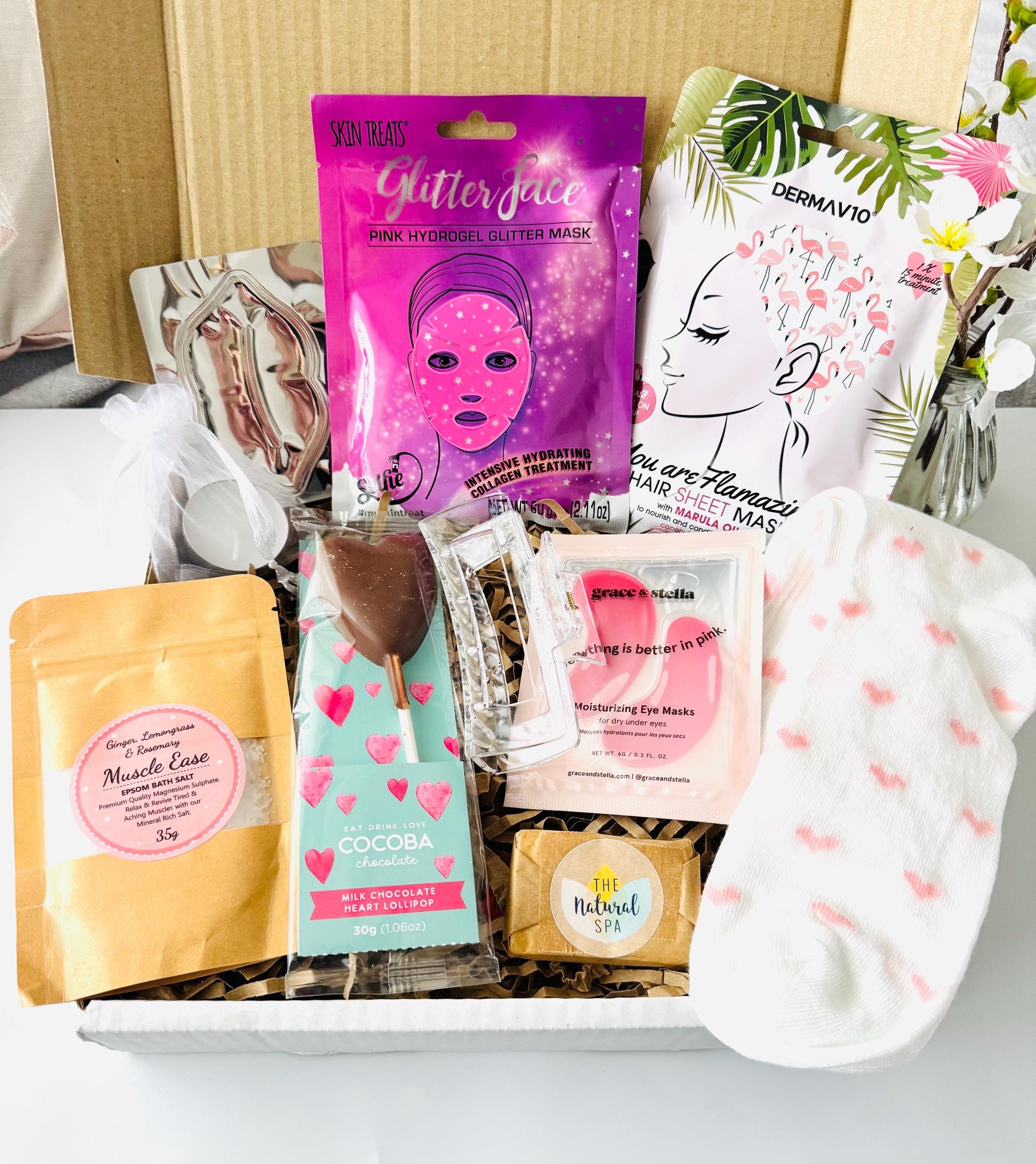 Self Care Hamper - Pamper Gift Box For Her - Care Package - Hug in a Box - Pamper Hamper - Birthday Hamper - Spa Gift - Pamper Gift Set