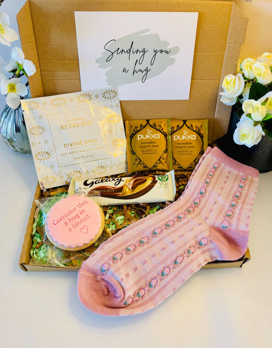 Hug in a Box For Her - Thinking of You - Letterbox Gift- Care Package - Sending Hugs - Pick me Up Gift - Get Well Soon - Post Recovery Gift