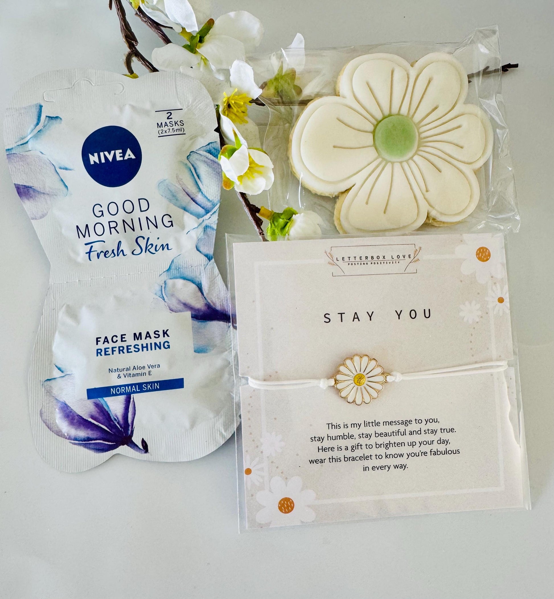 Stay You - Hug in a Box - Thinking of You - Letterbox Gift for Her - Care Package - Pick me Up Gift Box - Get Well Soon - Post Recovery Gift
