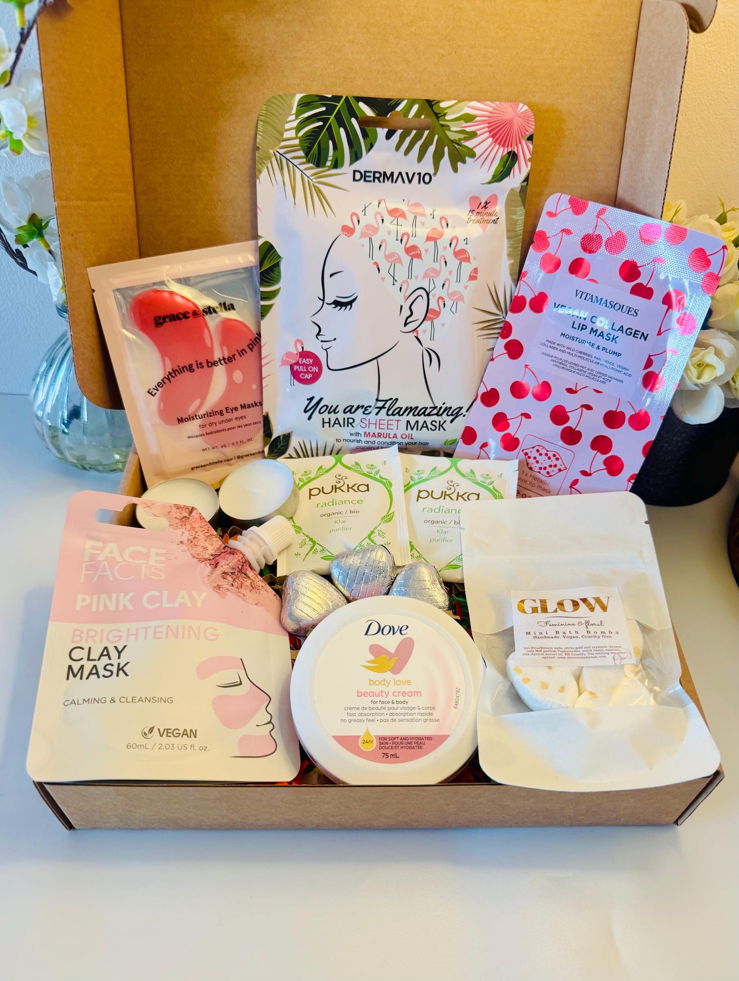 Pamper Hamper - Gift for Her - Spa Self-Care Gift Box - Birthday - Friend Gift Box - Care Package Gift - Personalised - Spa in a Box - Relax