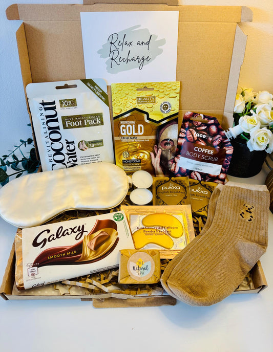 Gold Pamper Gift Box for Her