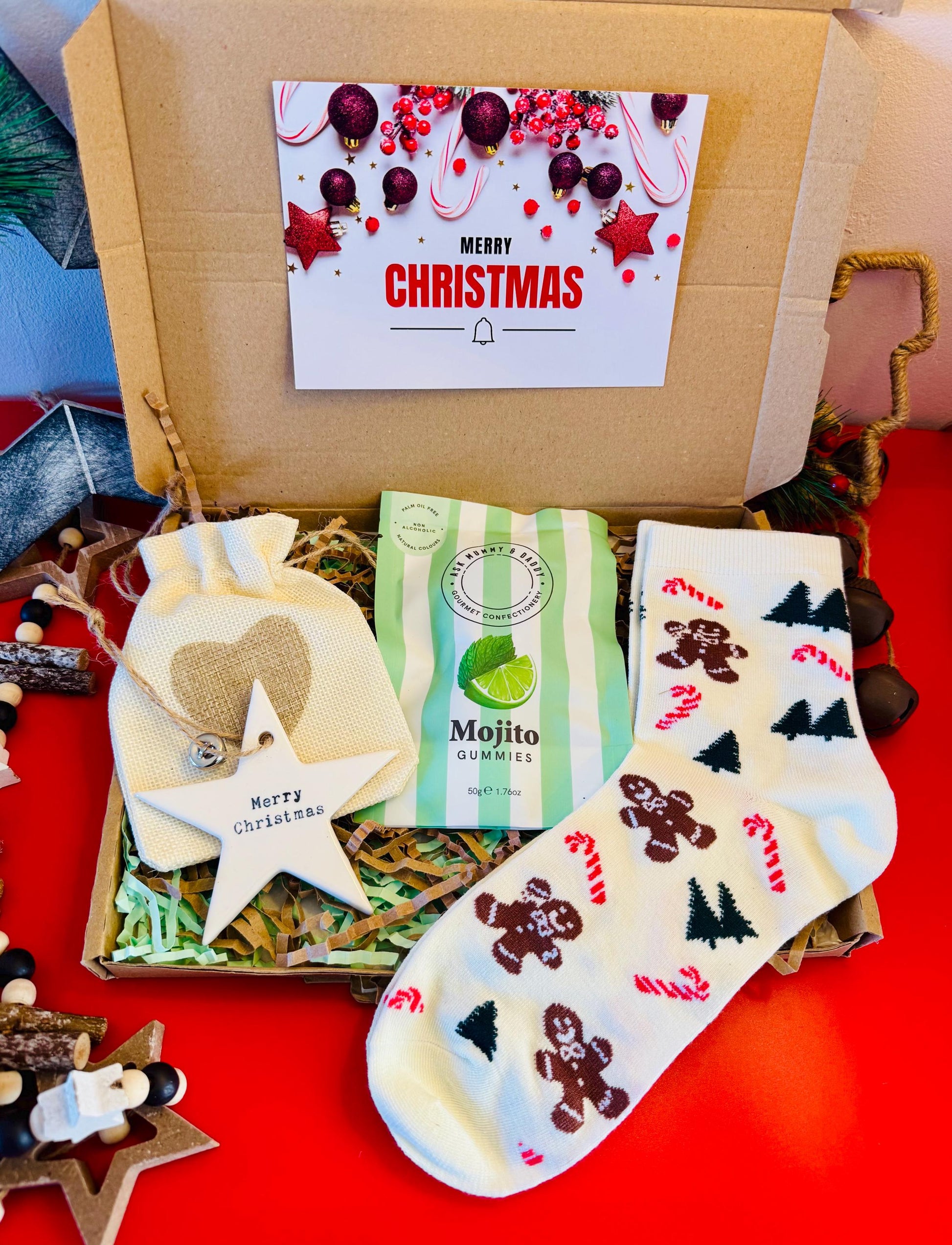 Secret Santa Gift For Her - Christmas Hug in a Box - Xmas Eve Box - Christmas Giftbox for Her - Gifts for Women - Treat Box - Letterbox Gift