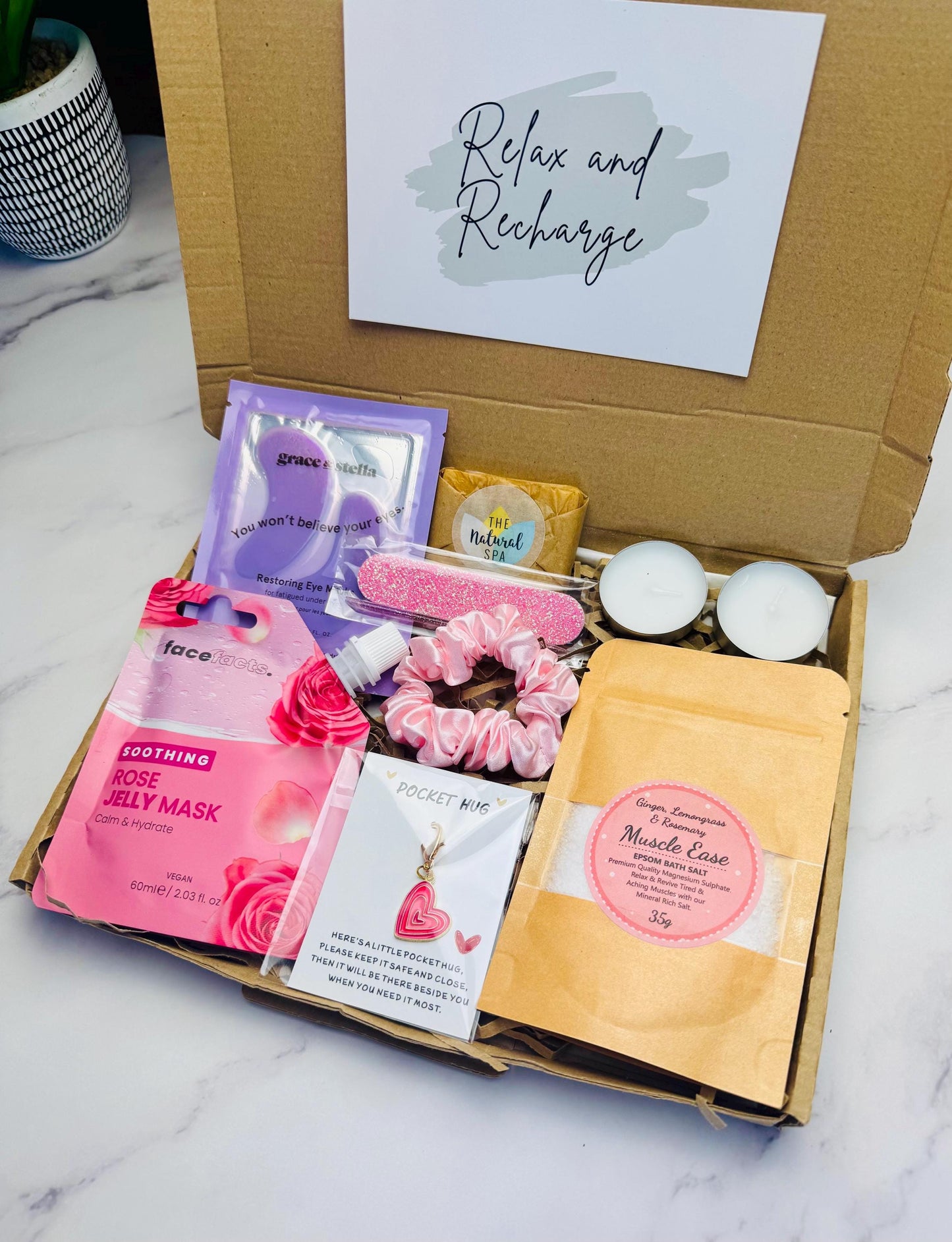 PAMPER HAMPER - Letterbox Gift For Her - Spa Self-Care Giftbox - Birthday Giftbox - Friend Giftbox - Carepackage Gift - Personalised
