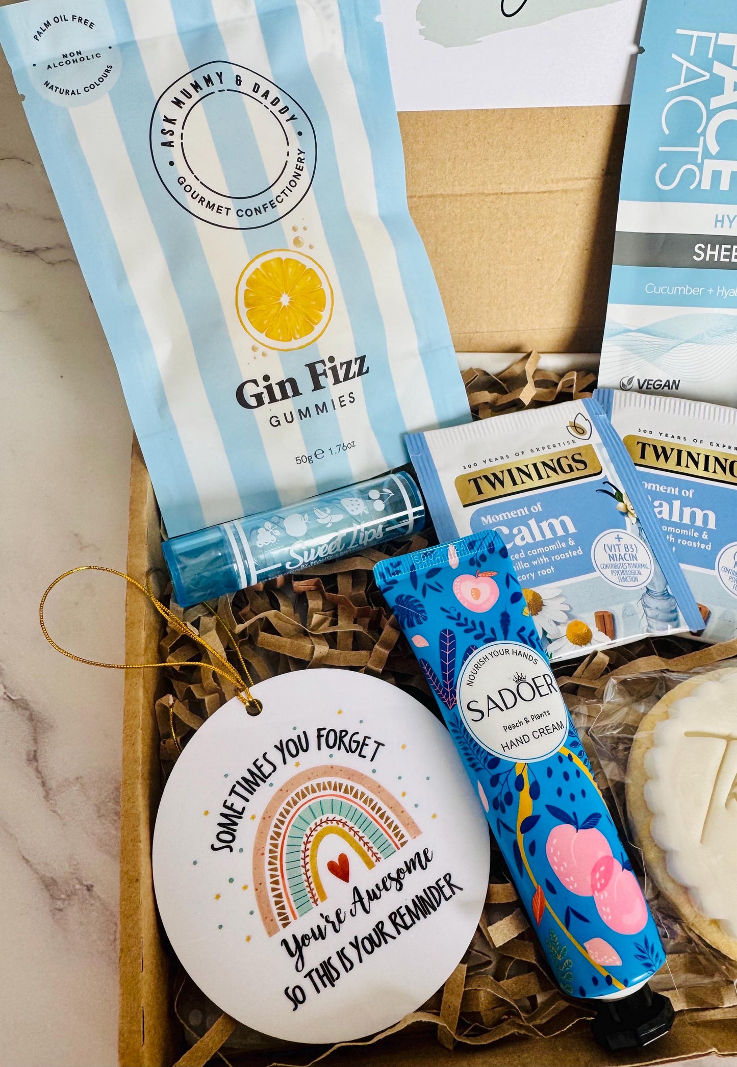 Pick Me Up Gift For Her - Thinking of You Care Package - Sympathy Self Care Hamper - Wellness Spa Box - Hug in a Box Present - Get Well Soon