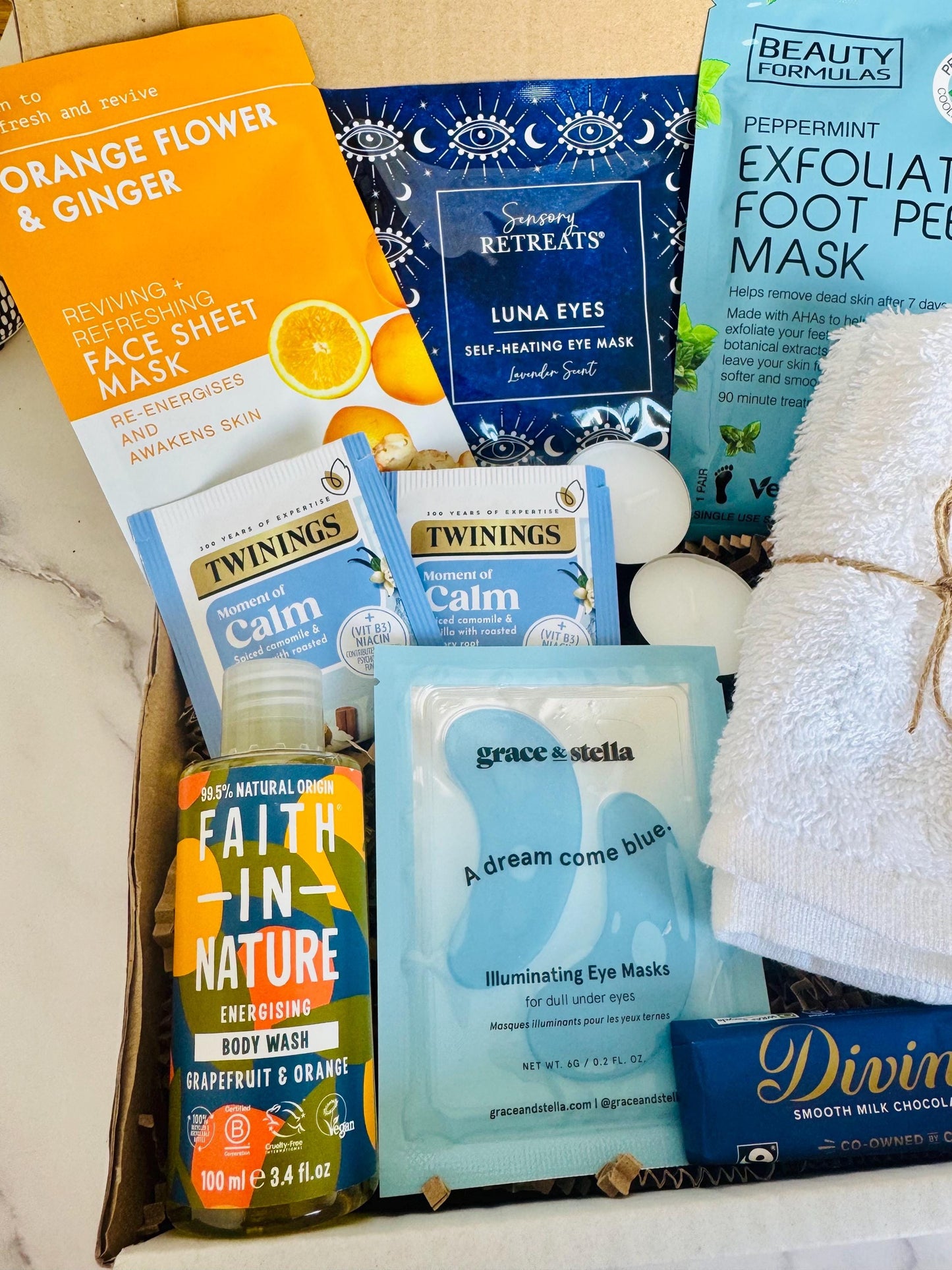 Wellness Gift Box - Pamper Hamper - Spa Self- Care Giftbox - Birthday - Friend Giftbox - Care Package Gift- Personalised - Spa in a Box