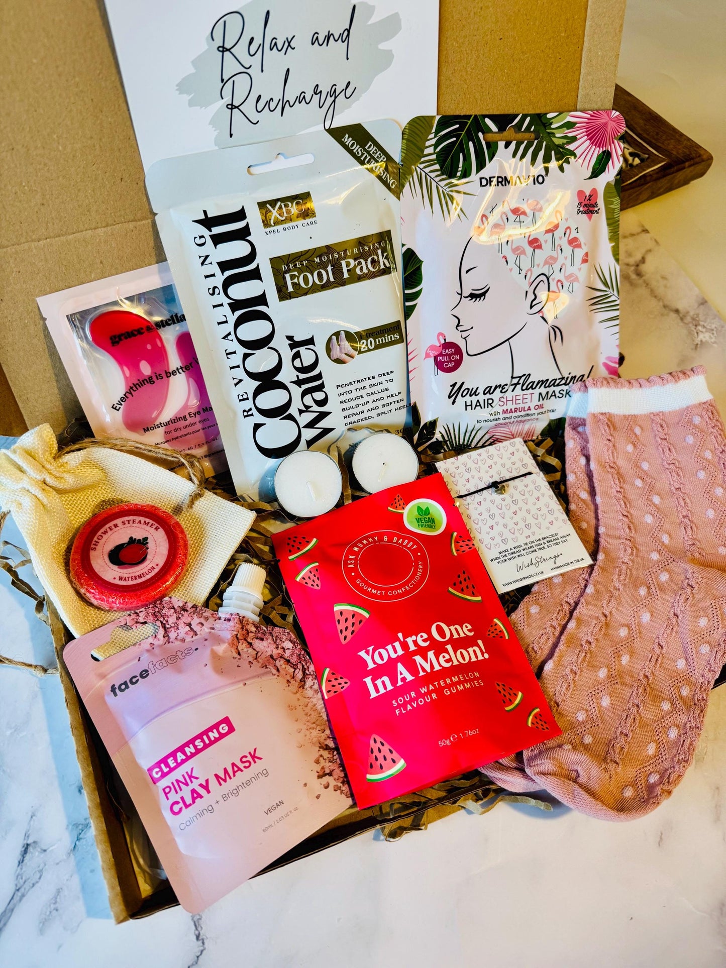 Pick Me Up Gift For Her - Thinking of You Care Package - Sympathy Self Care Hamper - Wellness Spa Box - Hug in a Box Present - Get Well Soon