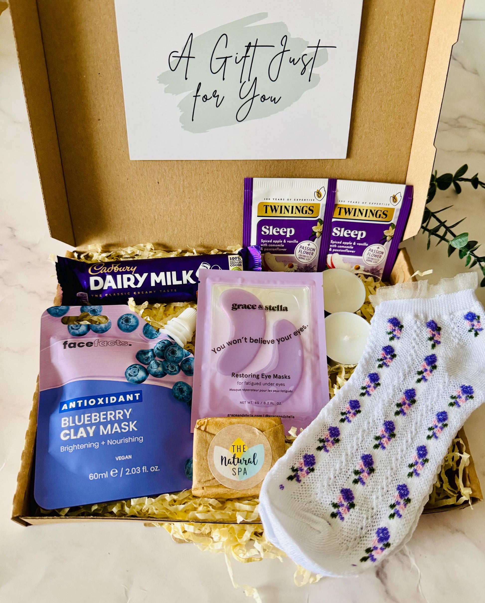 PAMPER HAMPER - Letterbox Gift For Her (different colours available)