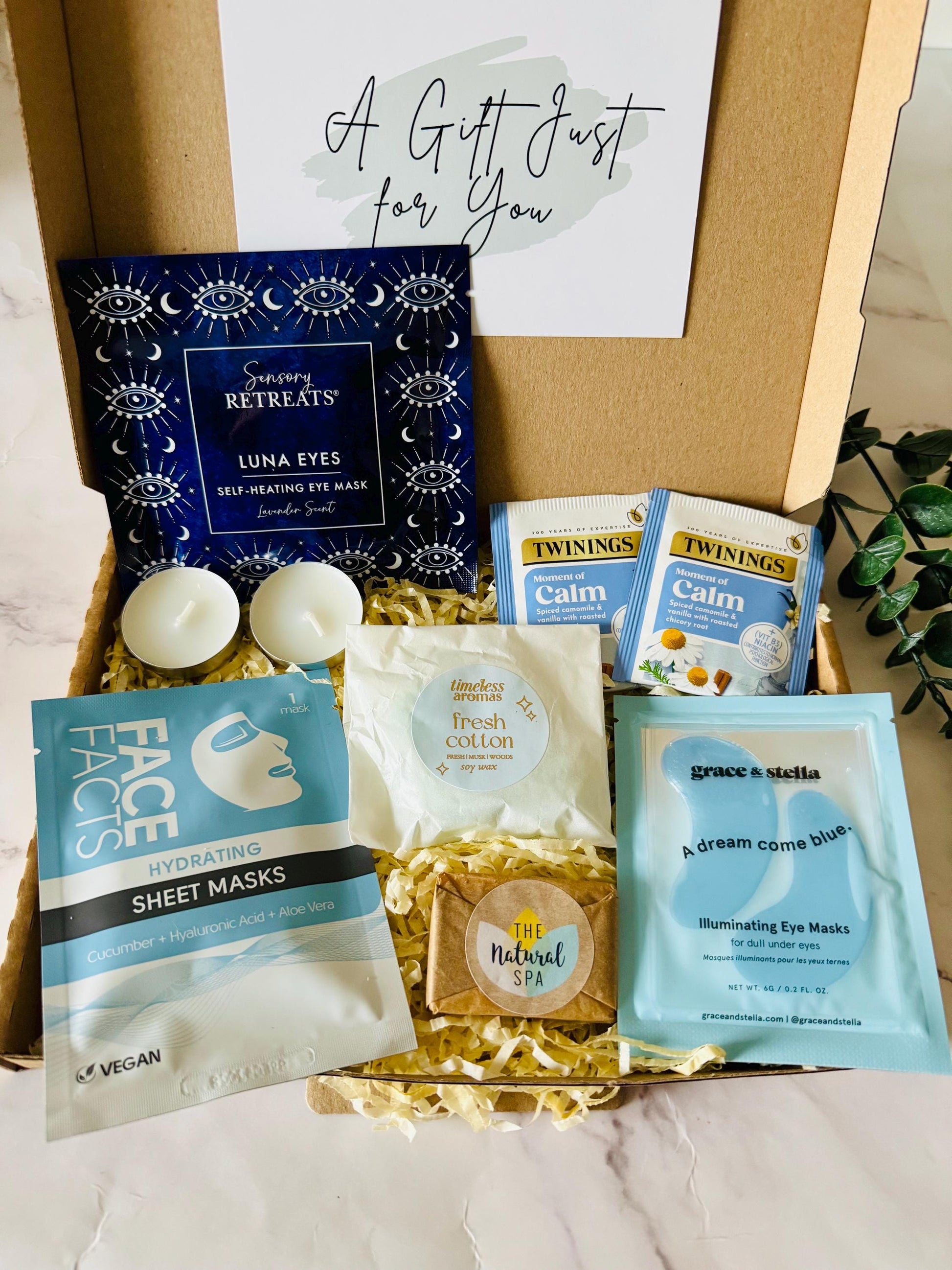 Self Care Gift Box - Pamper Hamper - Care Package - Get Well Soon - Sympathy Recovery Box - Gifts for Her - Wellness - Thinking of You