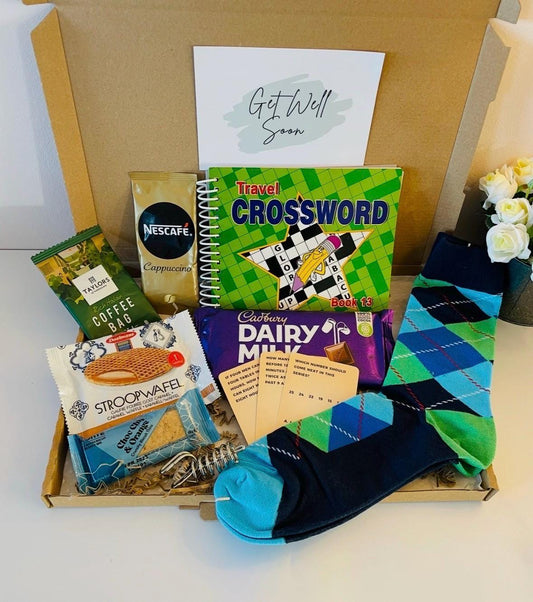 Ultimate Gift Box for Men - Birthday Gift - Get Well Soon - Gifts for him - Hug in a Box - Care Package - Thinking of You Letterbox Gift