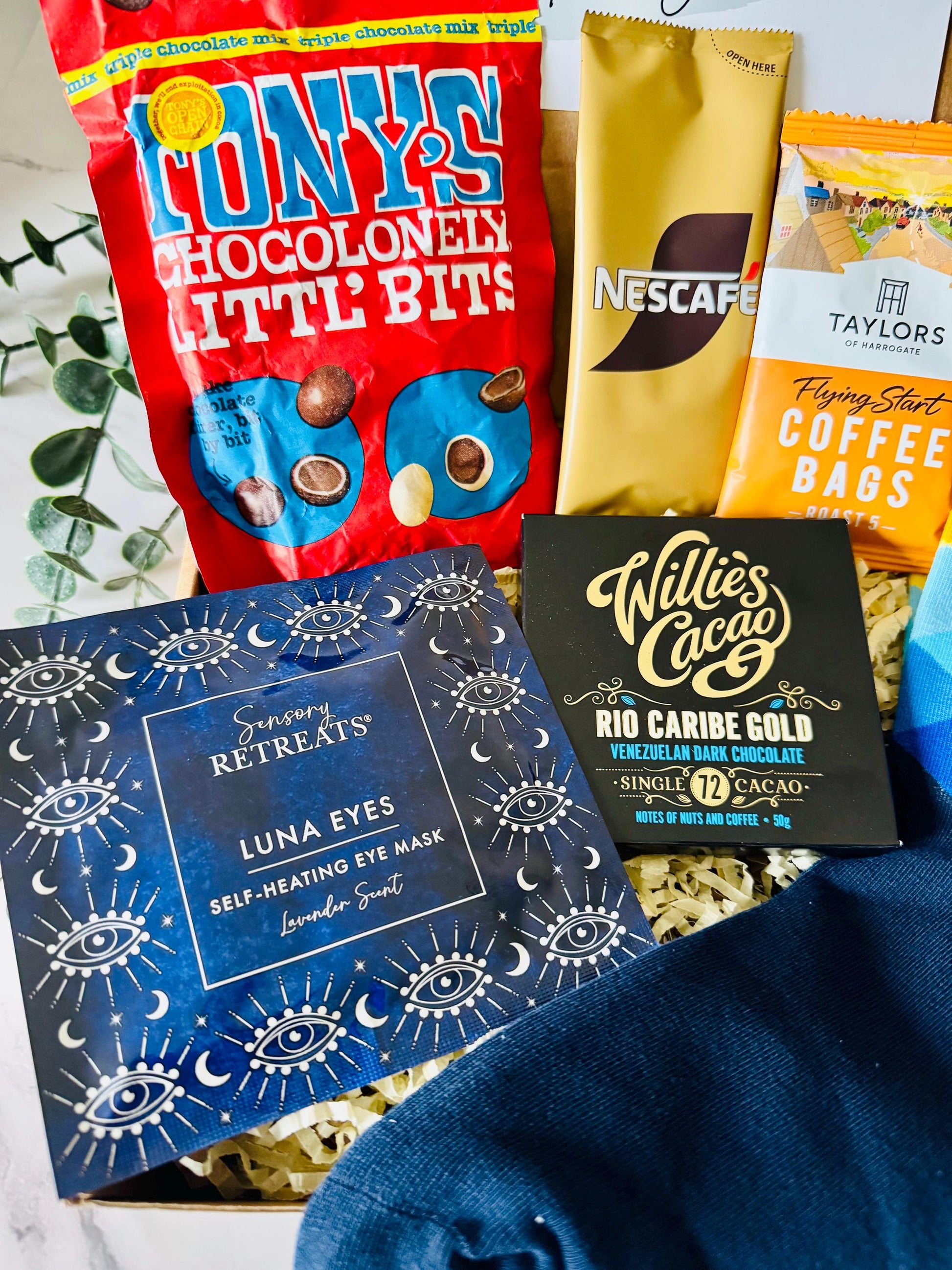 Hug in a Box for Men - Get Well Soon - Care Package - Treat Box -Birthday Gift - Hamper for Boyfriend - Thinking of You - Fathers Day