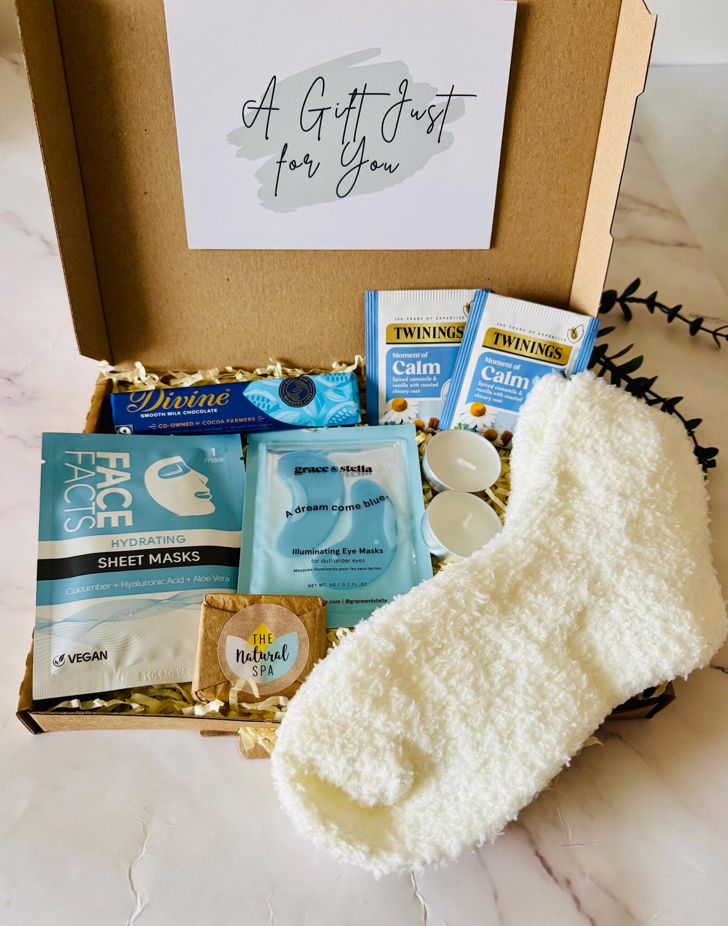 PAMPER HAMPER - Letterbox Gift For Her (different colours available)