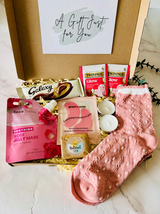 PAMPER HAMPER - Letterbox Gift For Her (different colours available)