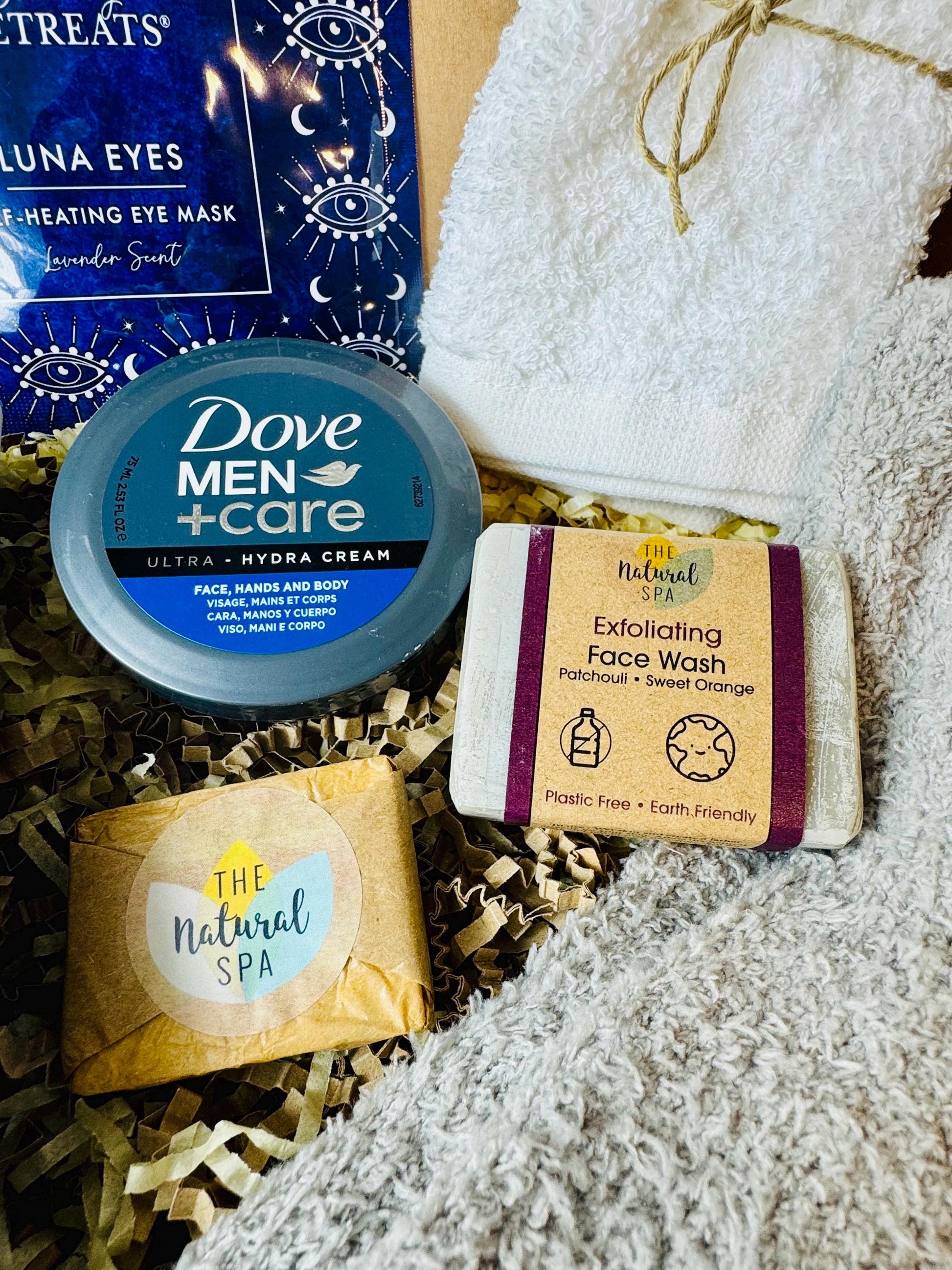 Mens Care Package - Hug in a Box - Mens Pamper Hamper - Birthday gift for Him - Self Care Package - Well Soon Gift - Thinking of You