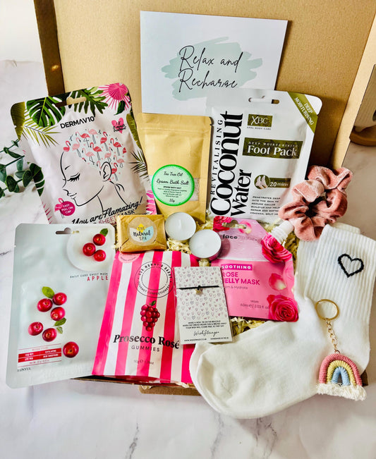 Pick Me Up Pamper Hamper Gift - Self Care Gift Box - Thinking of You Care Package - Cheer Up Gift for Her - Get Well Soon Letterbox Gift