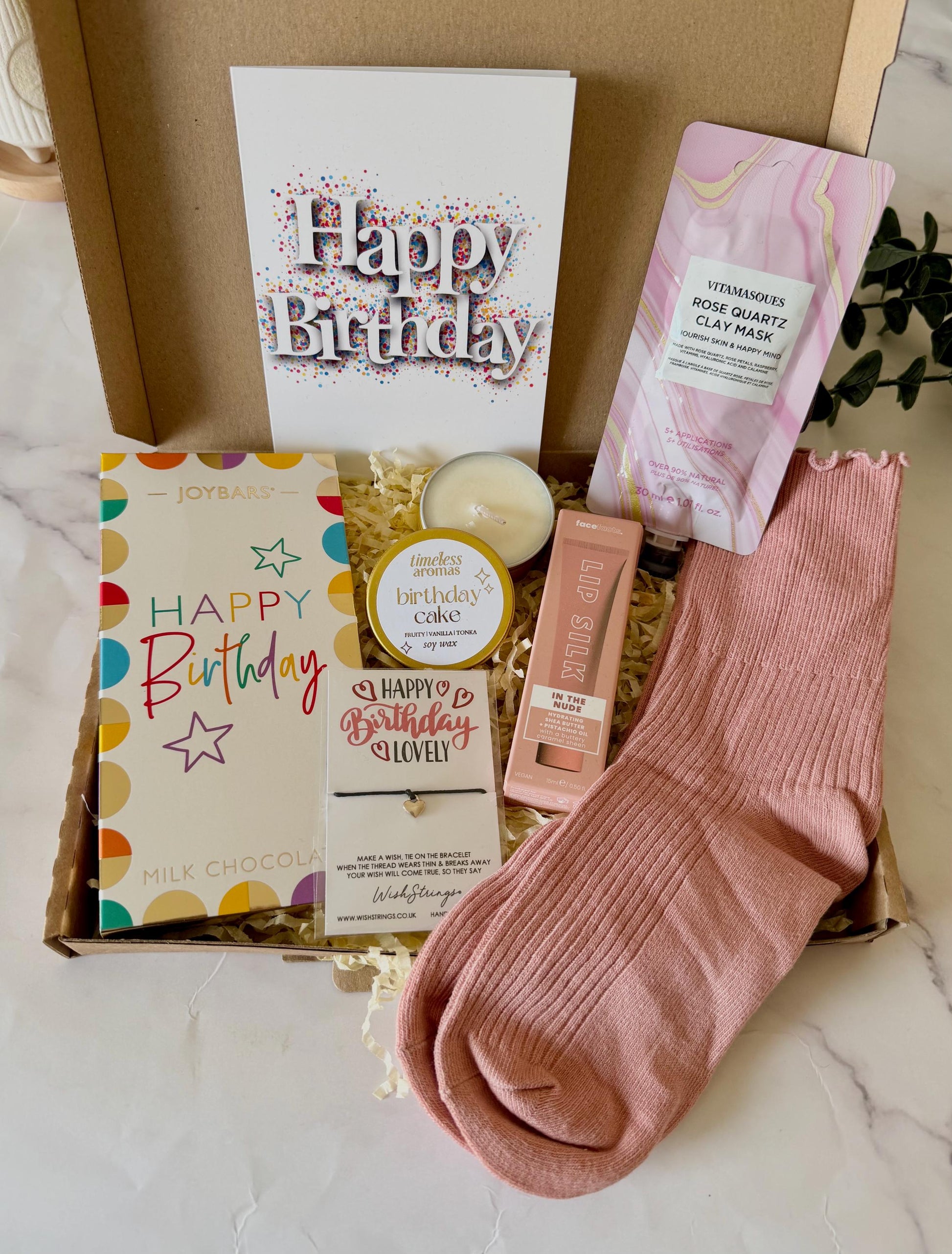 Birthday Gift for Her - Pamper Hamper - Gift for Friend - Gift for Mum - Personalised Letterbox Gift - Birthday Treat Box - Self Care Gift