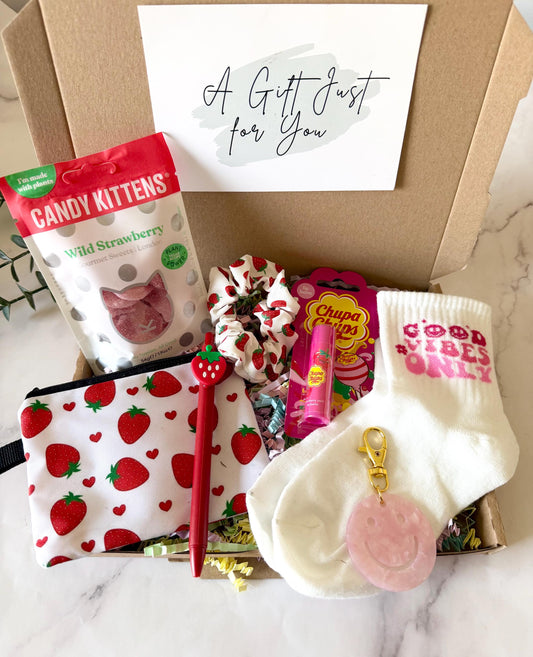 Gift Box for Girls - Pick Me Up Gift Set - Good Luck SATs Exam Gift - Get Well Soon Care Package - Teen Birthday Treat Hamper - Cheer Up Box
