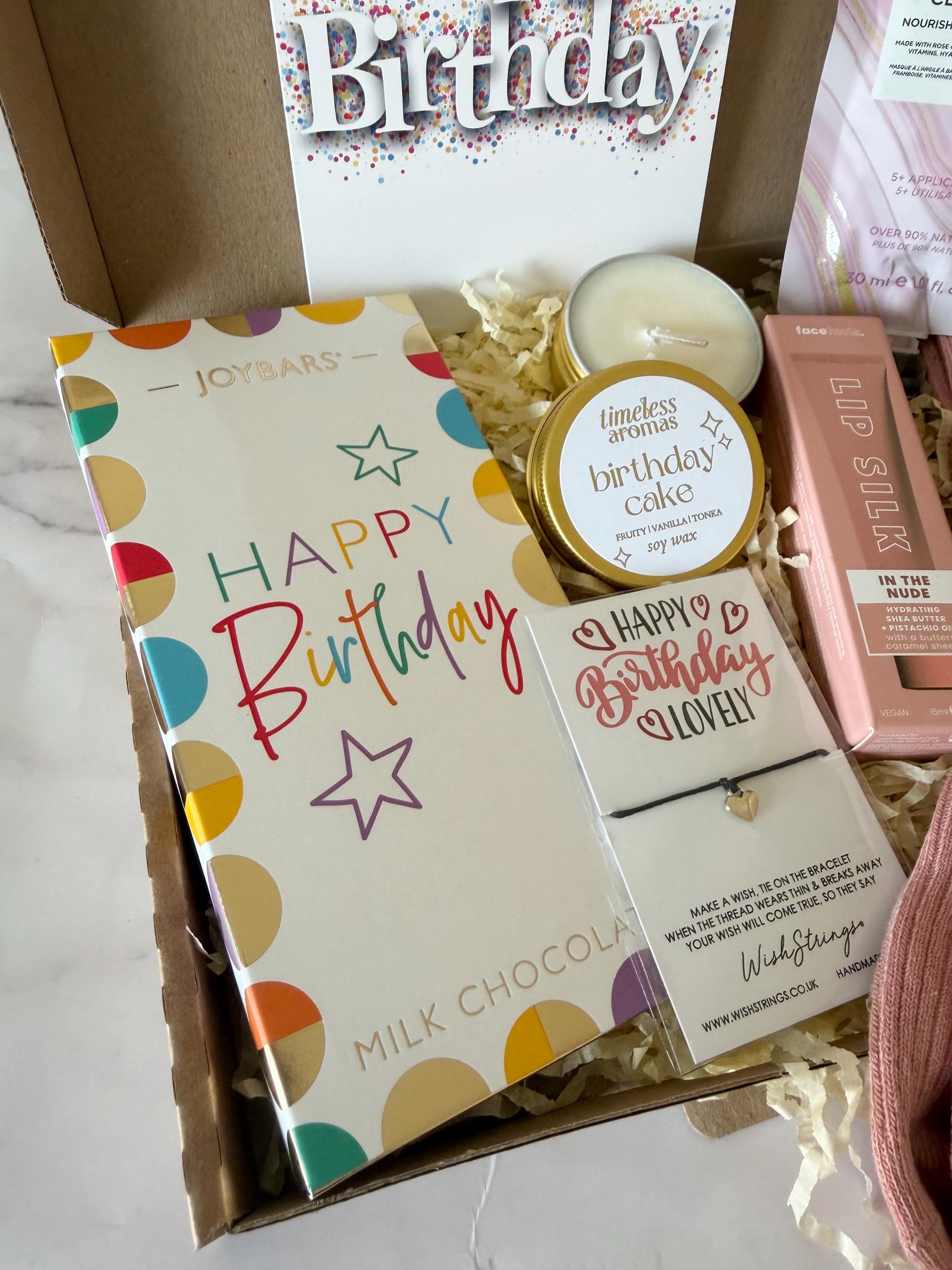 Birthday Gift for Her - Pamper Hamper - Gift for Friend - Gift for Mum - Personalised Letterbox Gift - Birthday Treat Box - Self Care Gift