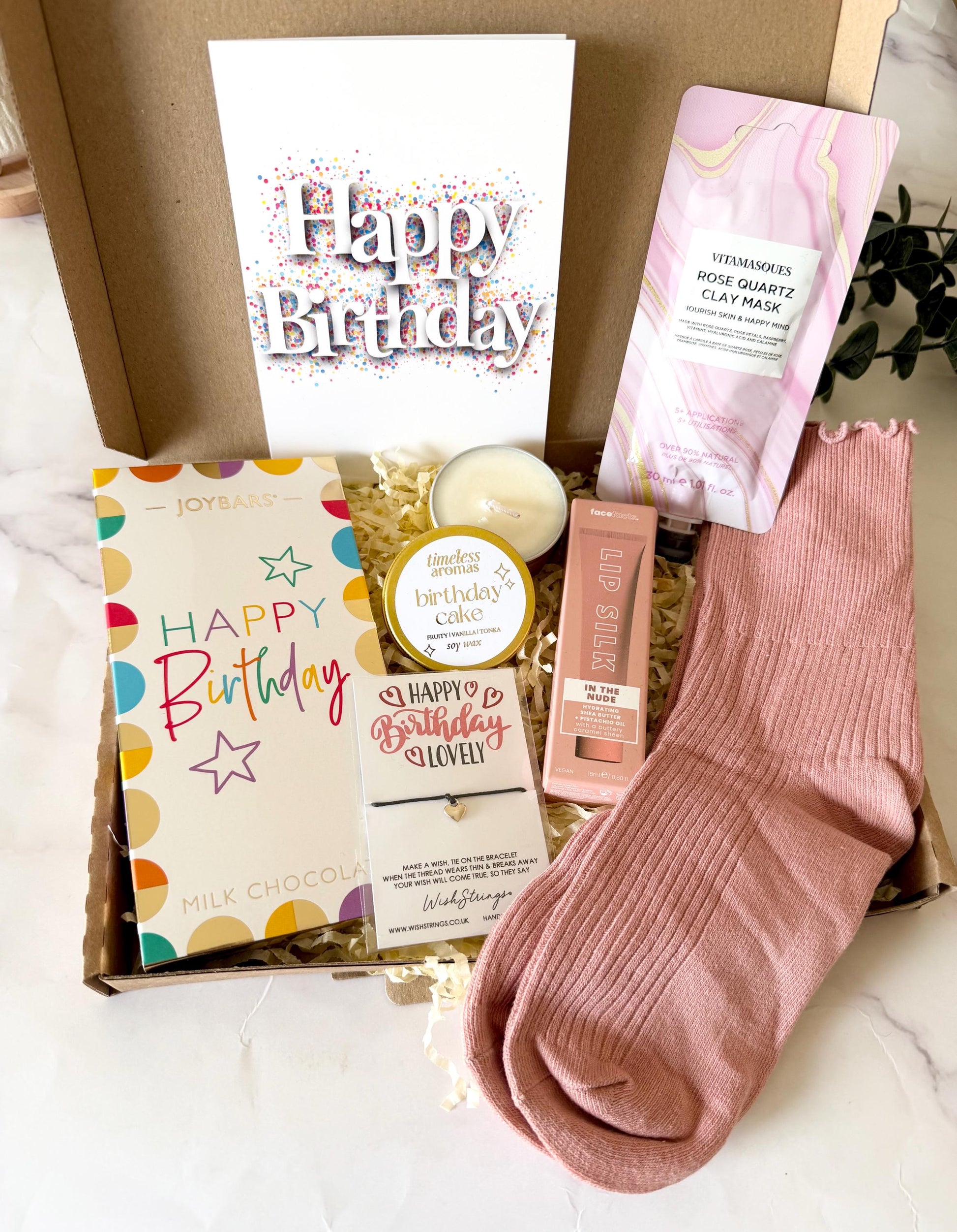 Birthday Gift for Her - Pamper Hamper - Gift for Friend - Gift for Mum - Personalised Letterbox Gift - Birthday Treat Box - Self Care Gift