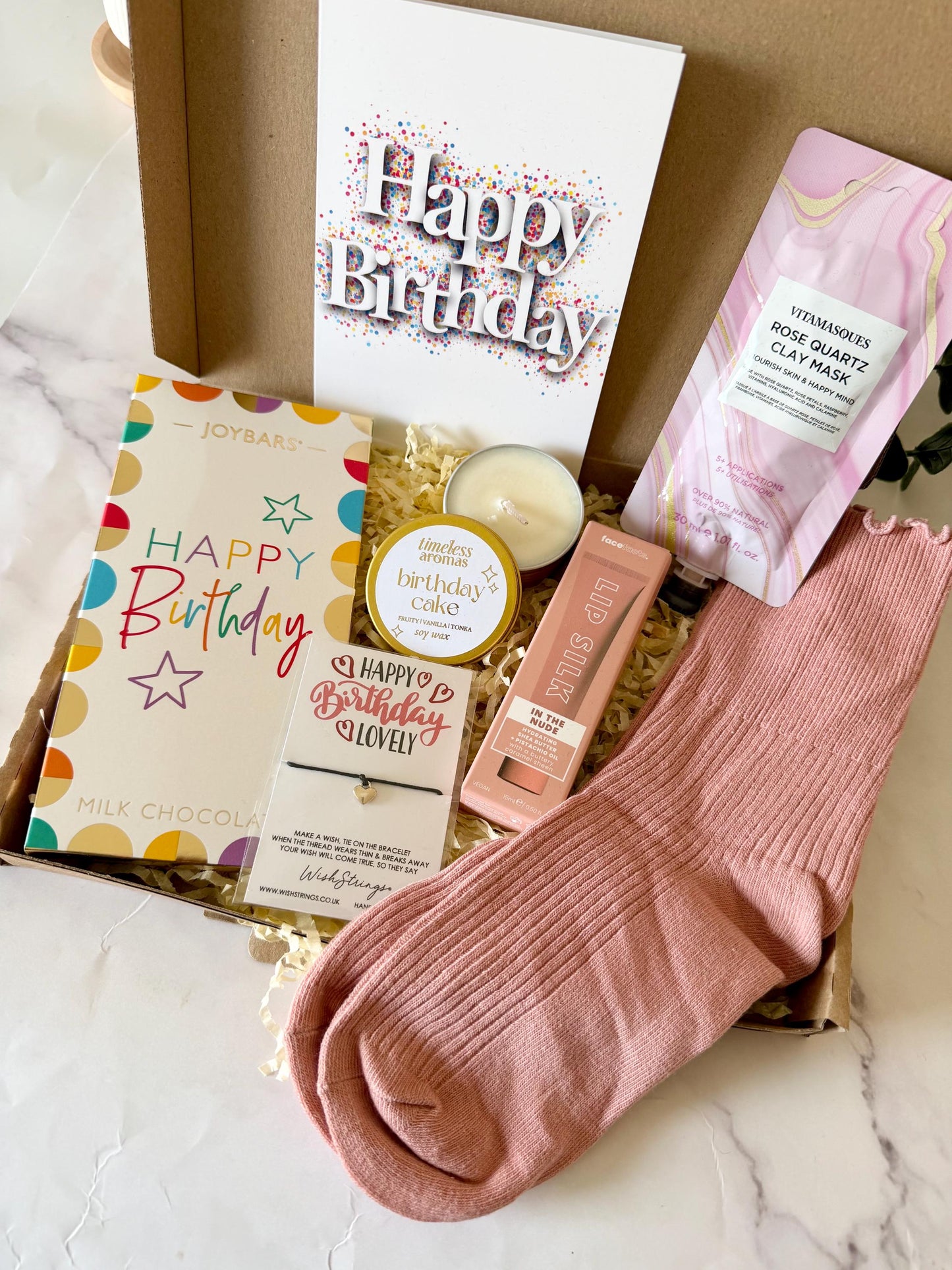 Birthday Gift for Her - Pamper Hamper - Gift for Friend - Gift for Mum - Personalised Letterbox Gift - Birthday Treat Box - Self Care Gift