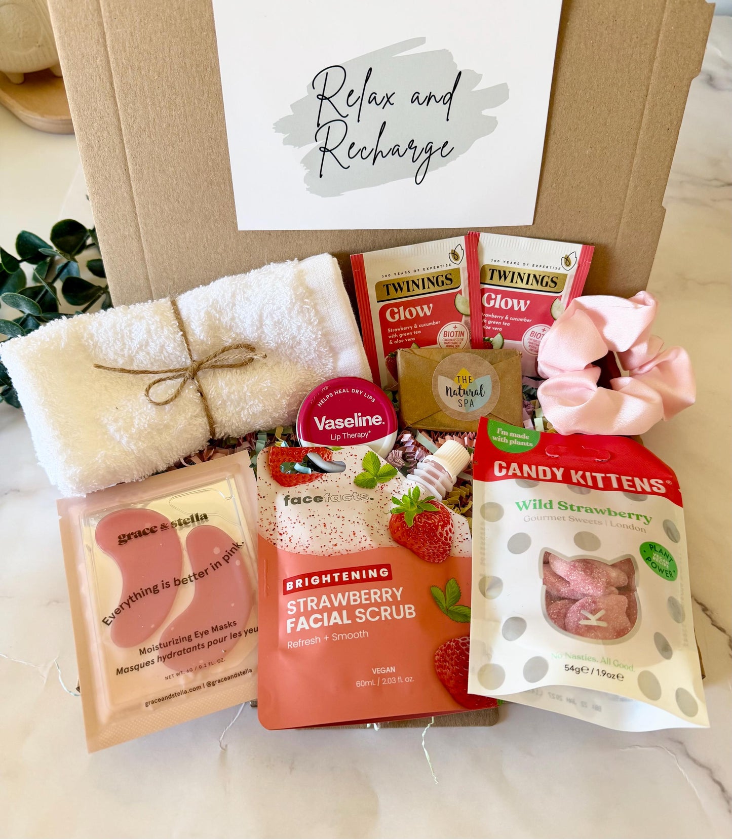 Pamper Gift Box For Her - Birthday Relax Pamper Hamper - Self Care Package - Hug in a Box - Pick Me Up Gift - Thinking of You Letterbox Gift