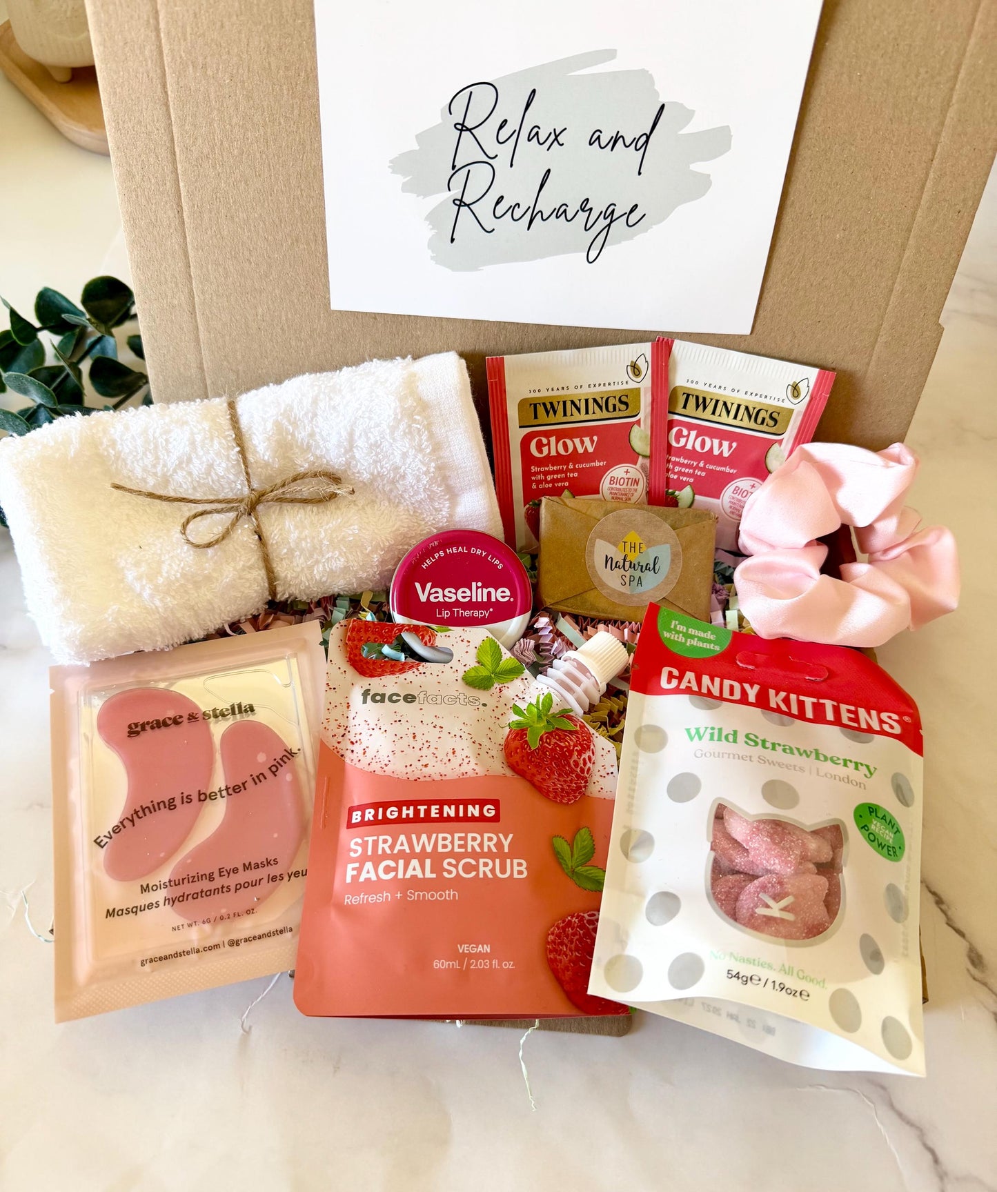 Pamper Gift Box For Her - Birthday Relax Pamper Hamper - Self Care Package - Hug in a Box - Pick Me Up Gift - Thinking of You Letterbox Gift
