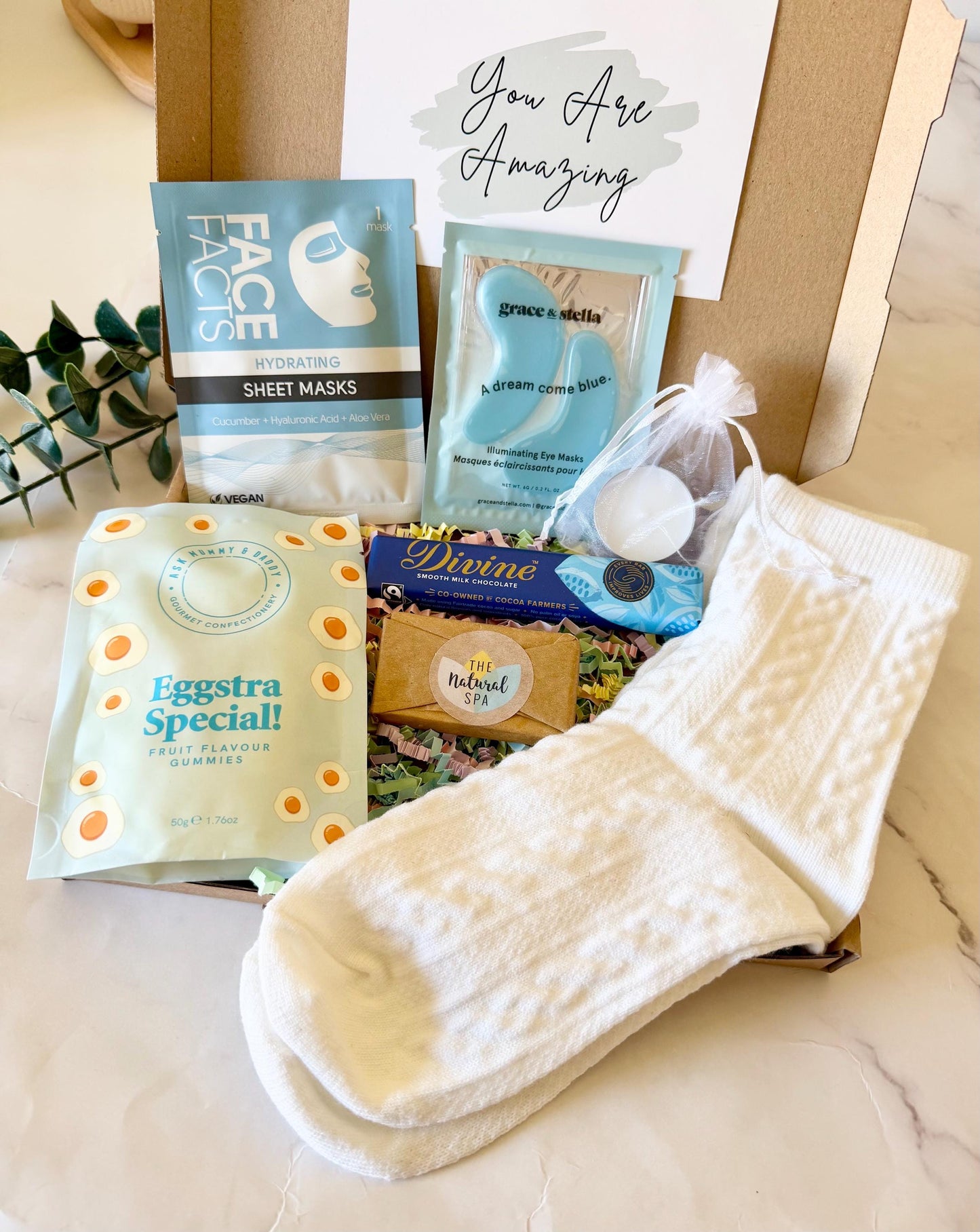 Pick Me Up Gift for Her - Care Package Hug in a Box - Thinking of You Letterbox Gift - Cheer Up Gift for Friend - Self Care Gift Box for Mum